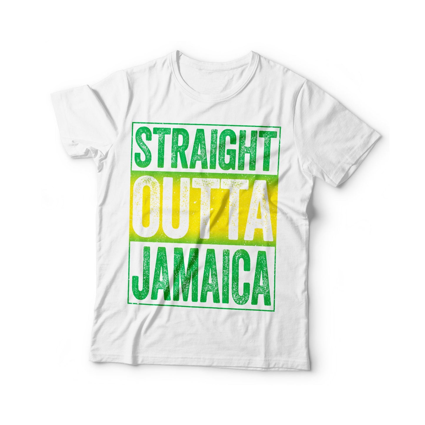 Straight Outta Jamaica T-Shirt - Unisex Funny Mens Jamaican Roots Shirt - Caribbean Cruise Party TShirt for Vacation Birthday Christmas