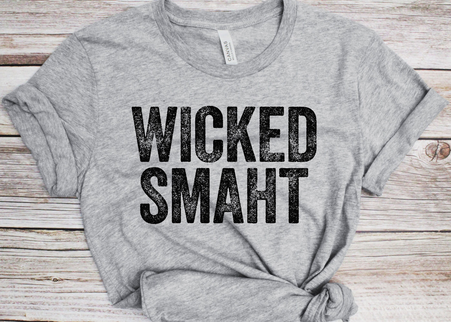 Wicked Smaht T-Shirt - Unisex Funny Mens Boston Shirt - Boston Local Slang TShirt Gift for Christmas Birthday