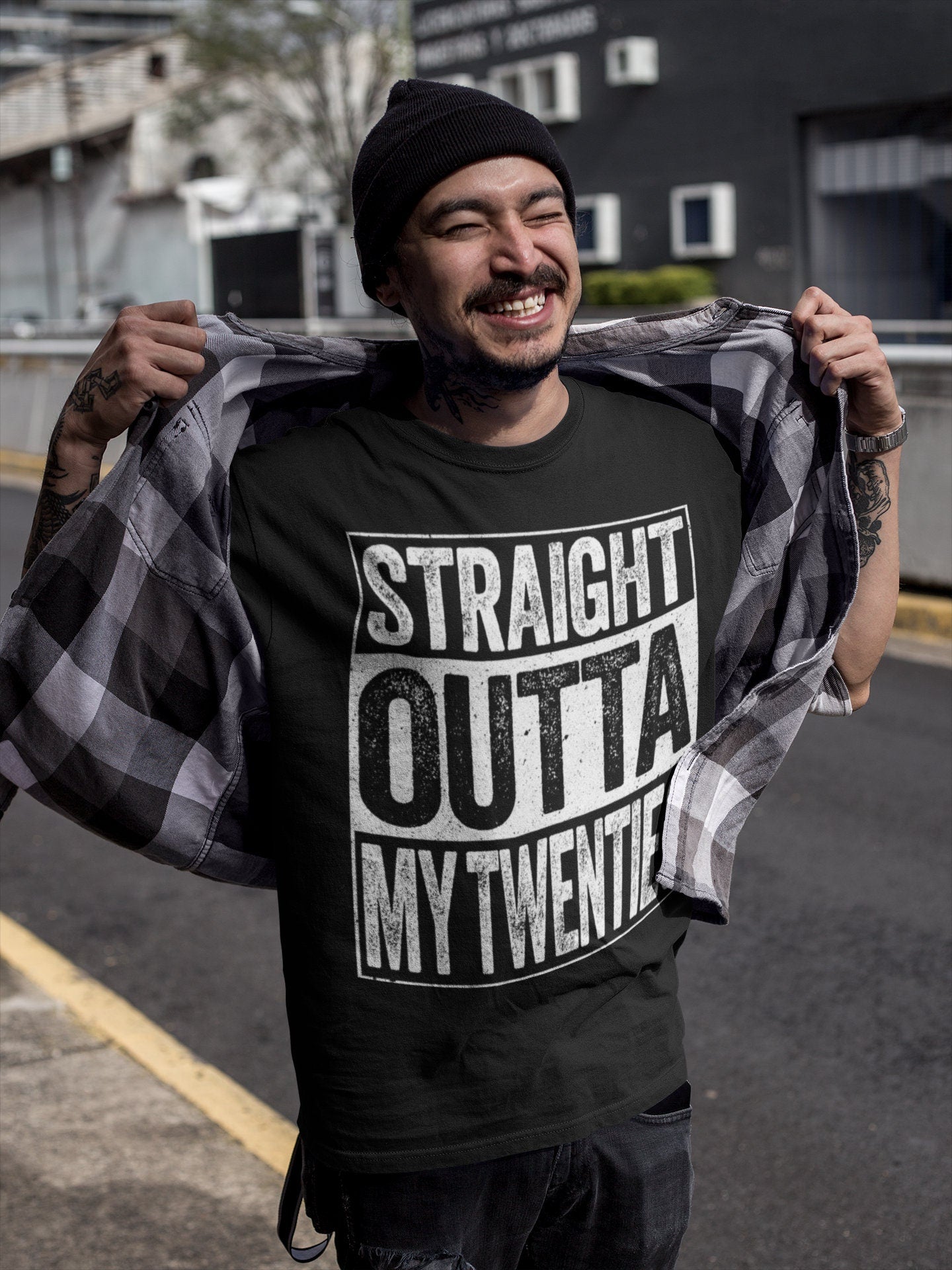 Straight Outta My Twenties T-Shirt - Unisex Funny 30 AF Mens 30th Birthday Shirt - Born in 1995 Gift Vintage TShirt