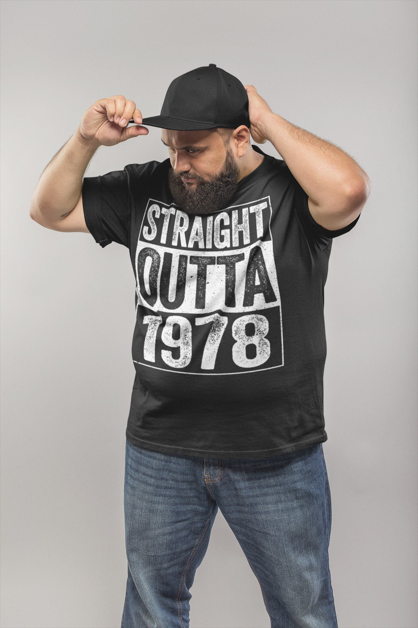 Straight Outta 1978 T-Shirt - Unisex Funny 47 AF Mens 47th Birthday Shirt - Born in 1978 Gift Vintage TShirt for Father's Day Christmas