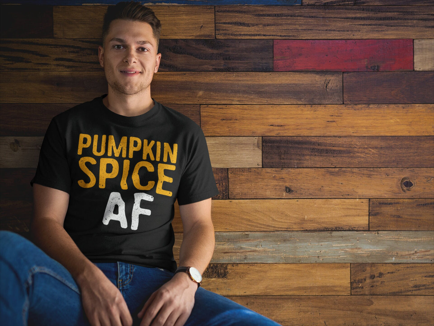 Pumpkin Spice AF T-Shirt - Unisex Mens Favorite Fall Season PSL Latte Shirt - Team Pumpkin Spice Everything Gift TShirt on Halloween 2025