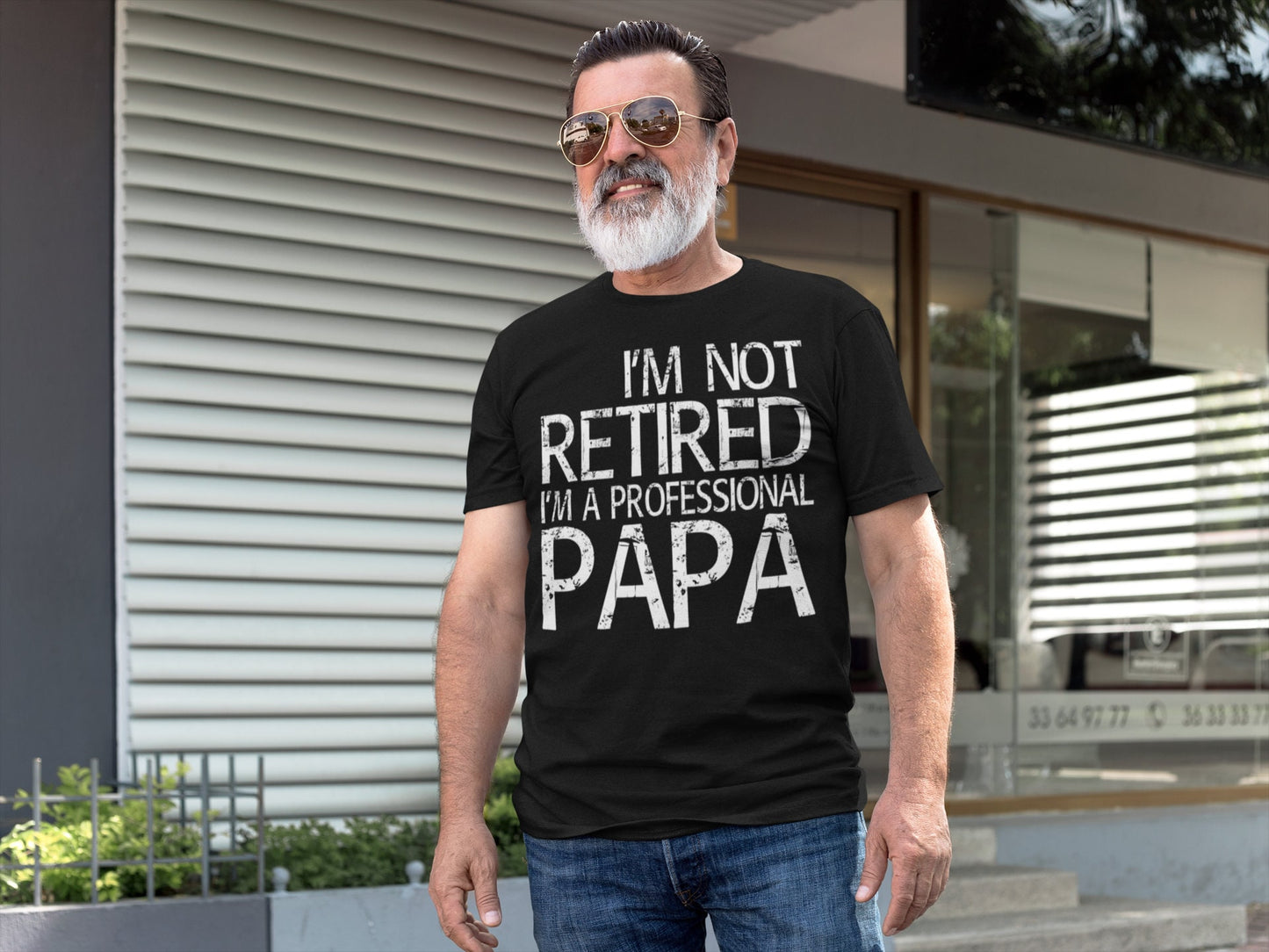 I'm Not Retired I'm A Professional Papa T-Shirt - Unisex Funny Mens Dad Shirt - Vintage TShirt for Father's Day Christmas