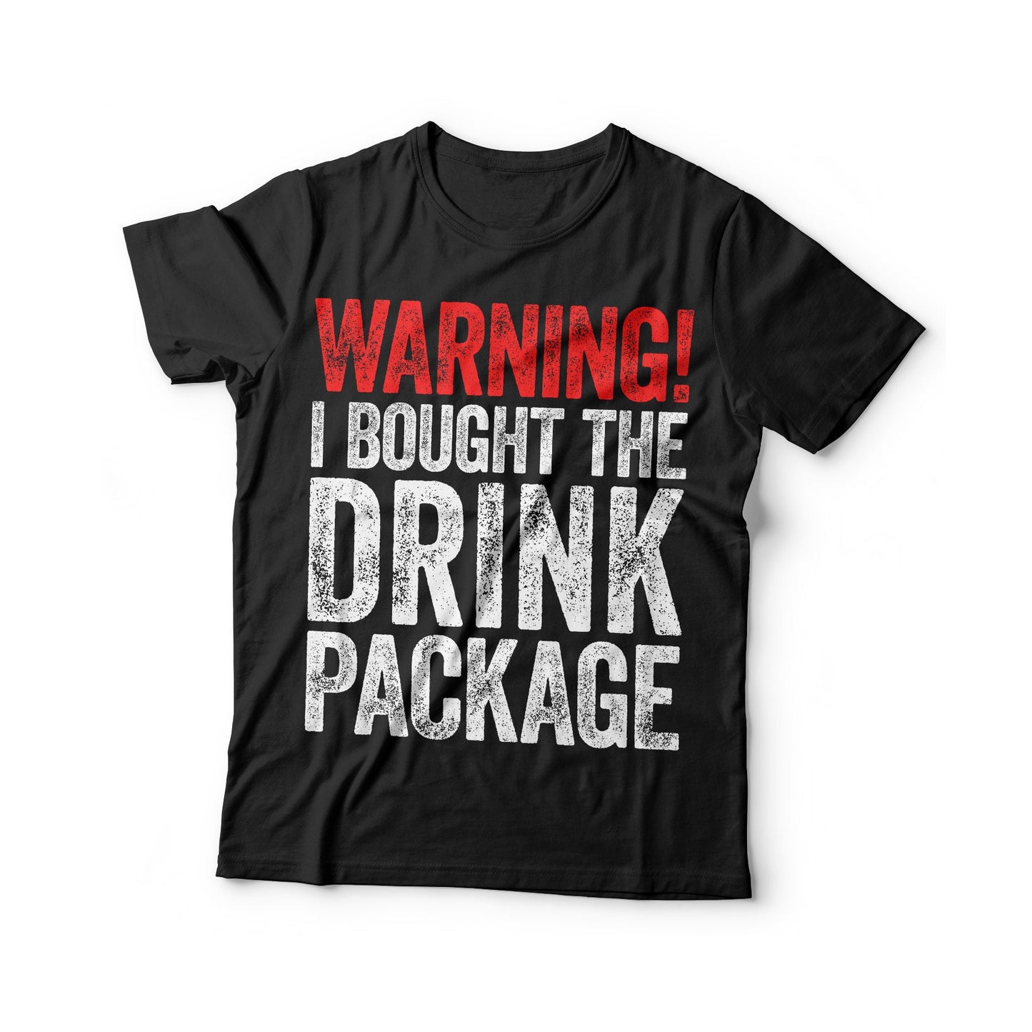 Warning I Bought The Drink Package T-Shirt - Unisex Funny Mens Cruise Drinking Shirt - Beer TShirt Gift for Father's Day Christmas Birthday