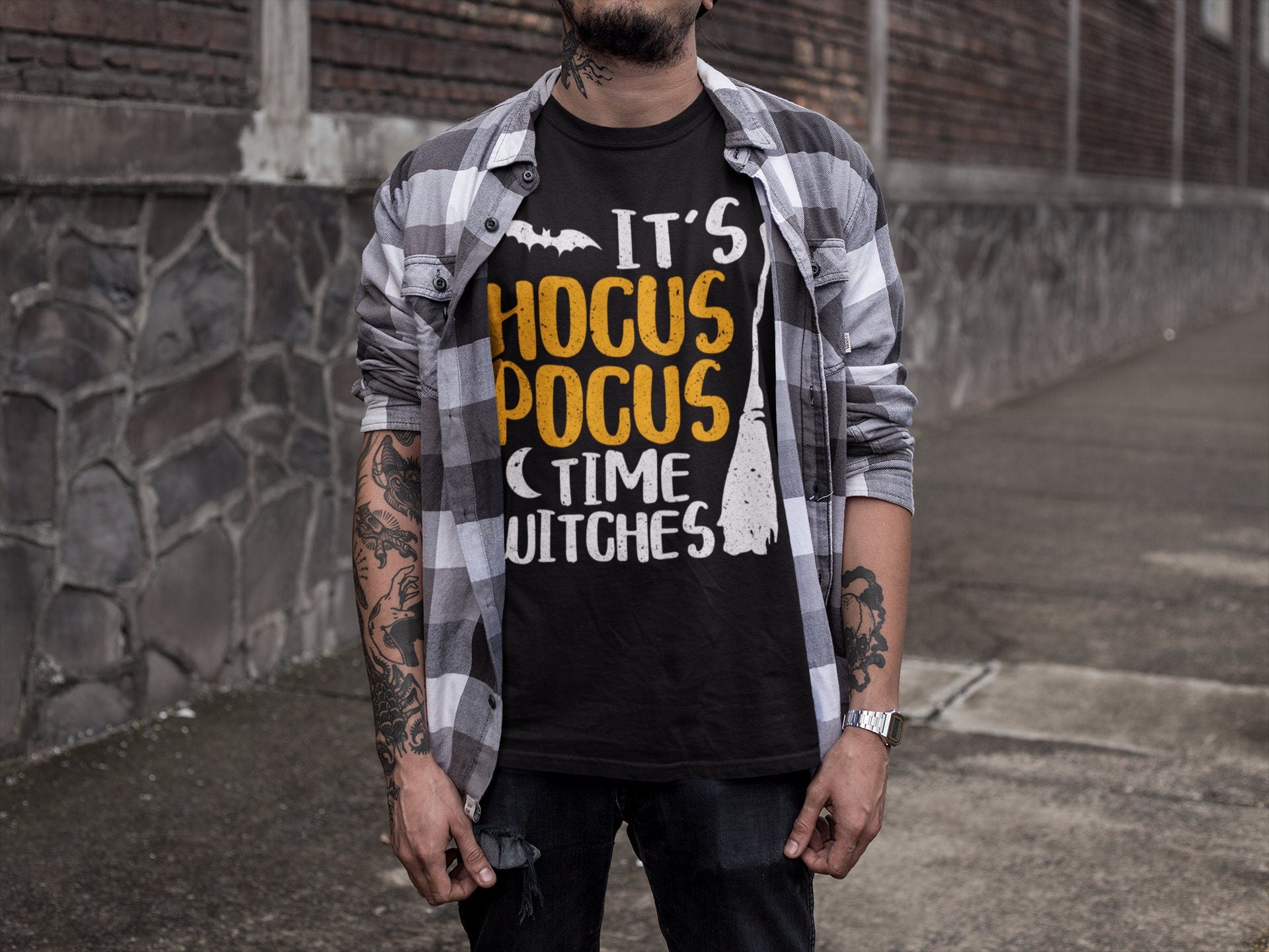 It's Hocus Pocus Time Witches T-Shirt - Unisex Mens Halloween Hocus Pocus Shirt - Hocus Pocus Time Gift TShirt on Happy Halloween Day 2025