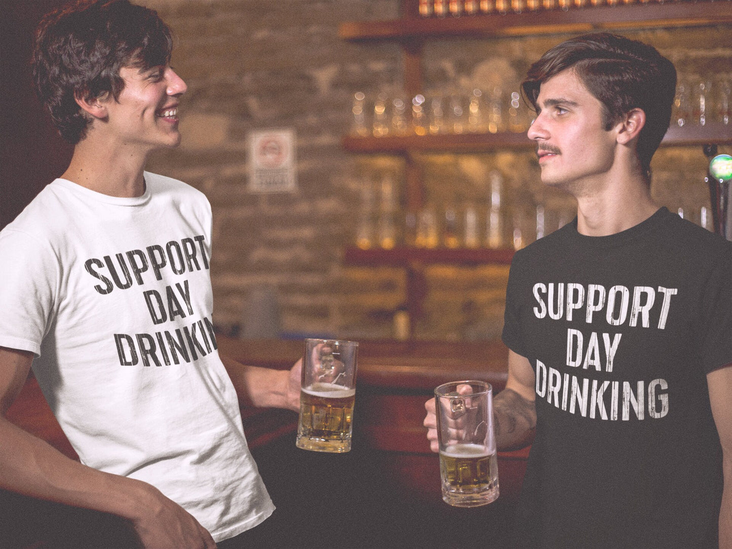 Support Day Drinking T-Shirt - Unisex Funny Mens Cruise Drinking Shirt - Beer Lover TShirt Gift for Father's Day Christmas Birthday