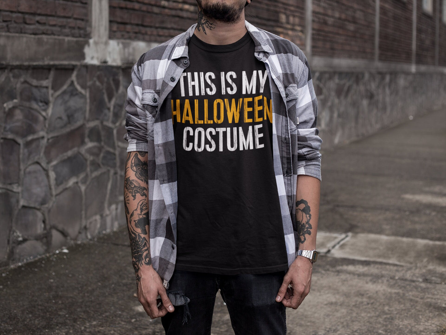 This Is My Halloween Costume T-Shirt - Unisex Mens This Is My Halloween Costume Shirt - Easy Halloween Costume Gift TShirt 2025