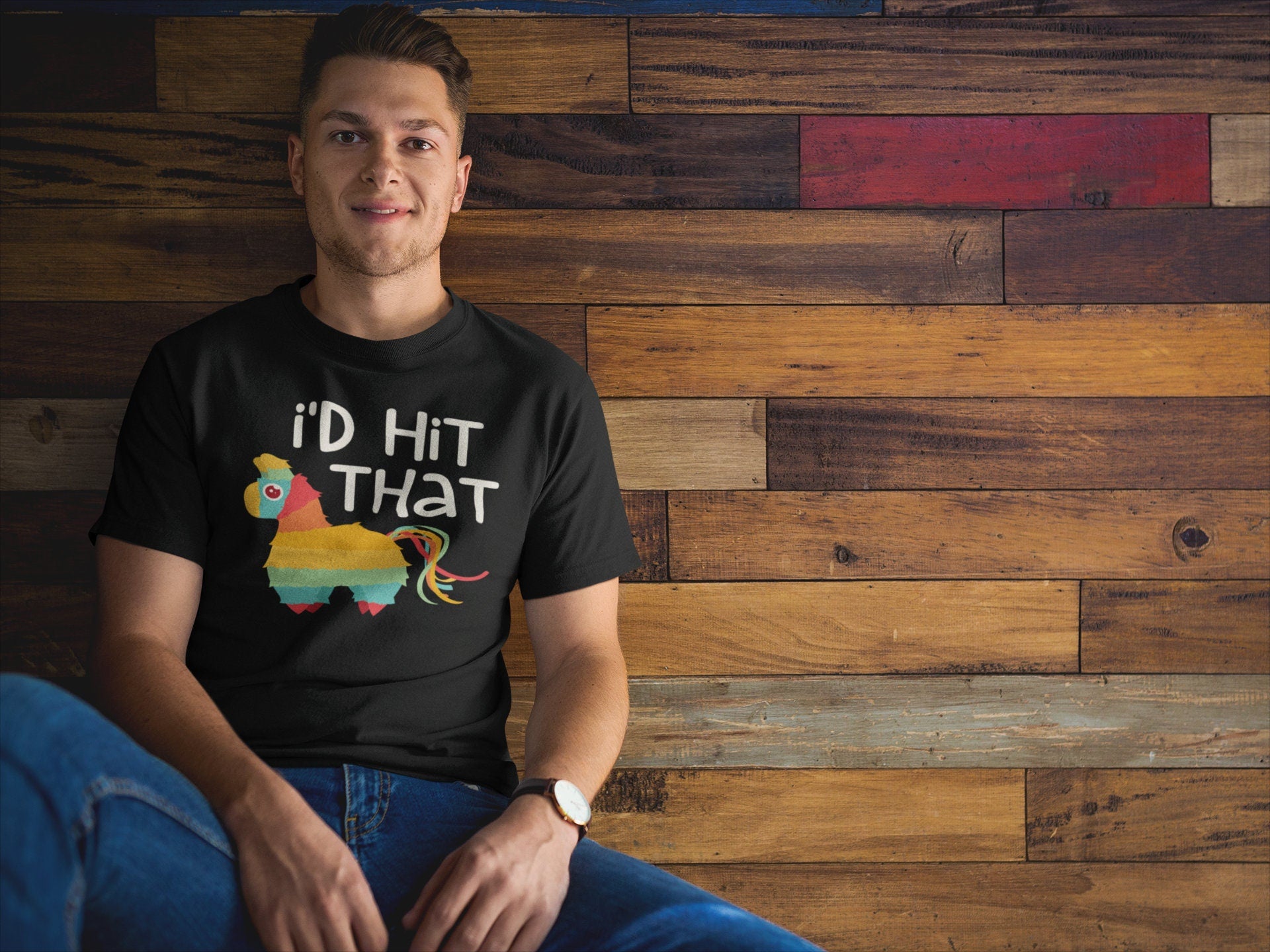 I'd Hit That Pinata T-Shirt - Unisex Mens Cinco De Mayo Id Hit That Pinata Tee Shirt - Pinata Gift TShirt on Mexican Fiesta Party 2025