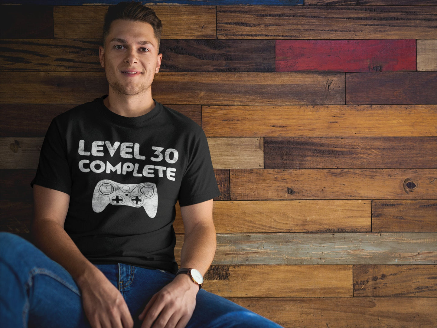 Level 30 Complete T-Shirt - Unisex Funny Mens 30th Birthday Gamer Shirt - Born in 1995 Gaming Gift TShirt for Father's Day Christmas