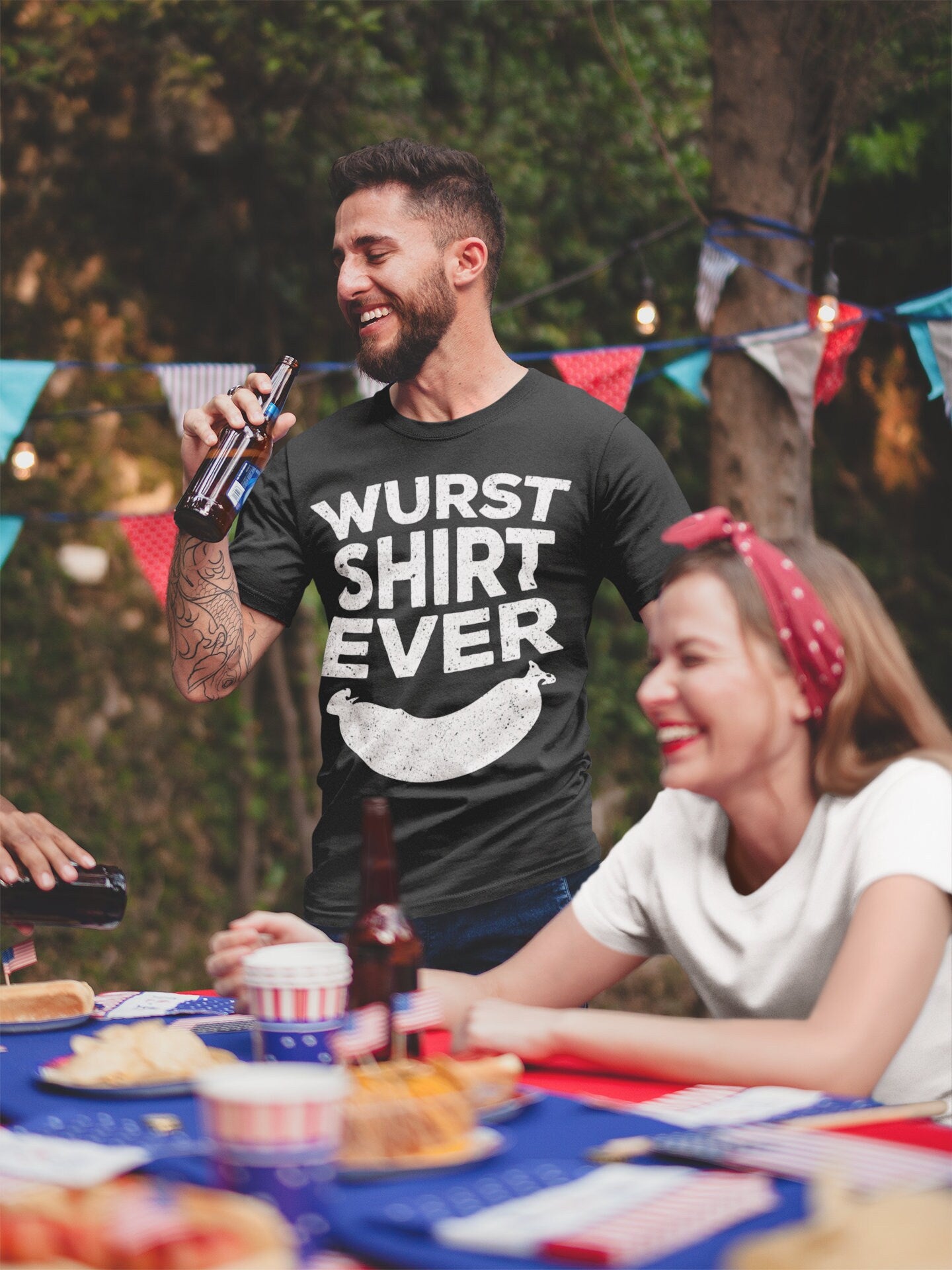 Wurst Shirt Ever T-Shirt - Unisex Funny Mens Bar Drinking Prost Yall Tee Shirt - Cheers TShirt Gift for Oktoberfest 2025 Day Party