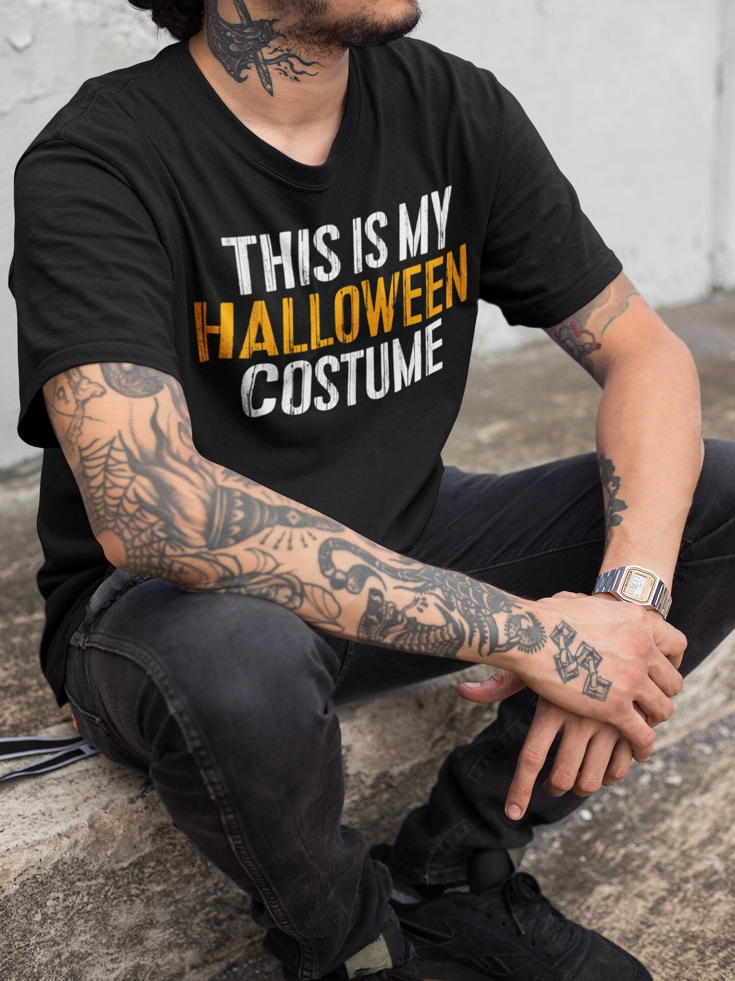 This Is My Halloween Costume T-Shirt - Unisex Mens This Is My Halloween Costume Shirt - Easy Halloween Costume Gift TShirt 2025