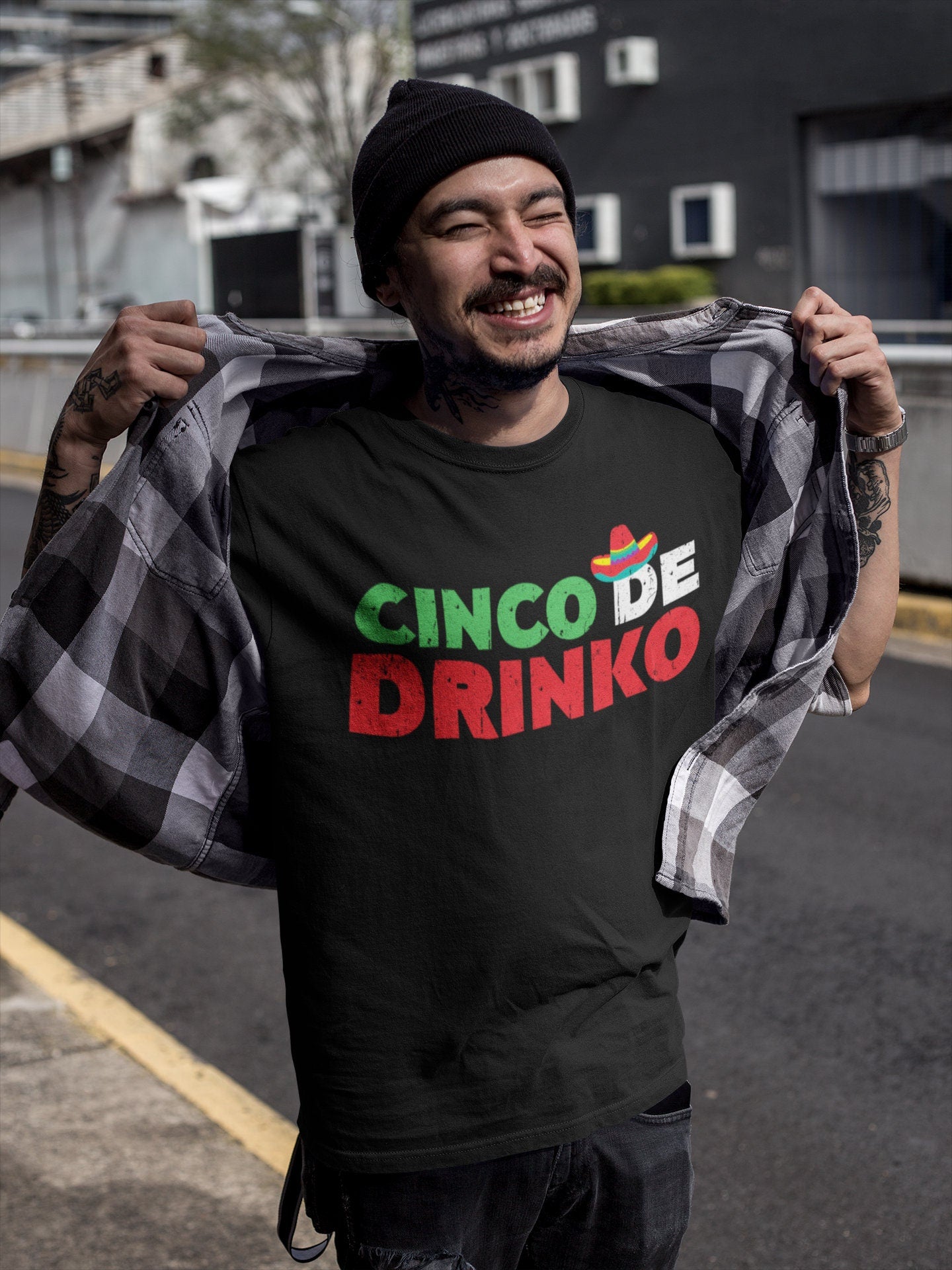 Cinco De Drinko T-Shirt - Unisex Mens Drinko De Mayo Tee Shirt - Cinco De Mayo TShirt Drinking Gift on Mexican Fiesta Party 2025