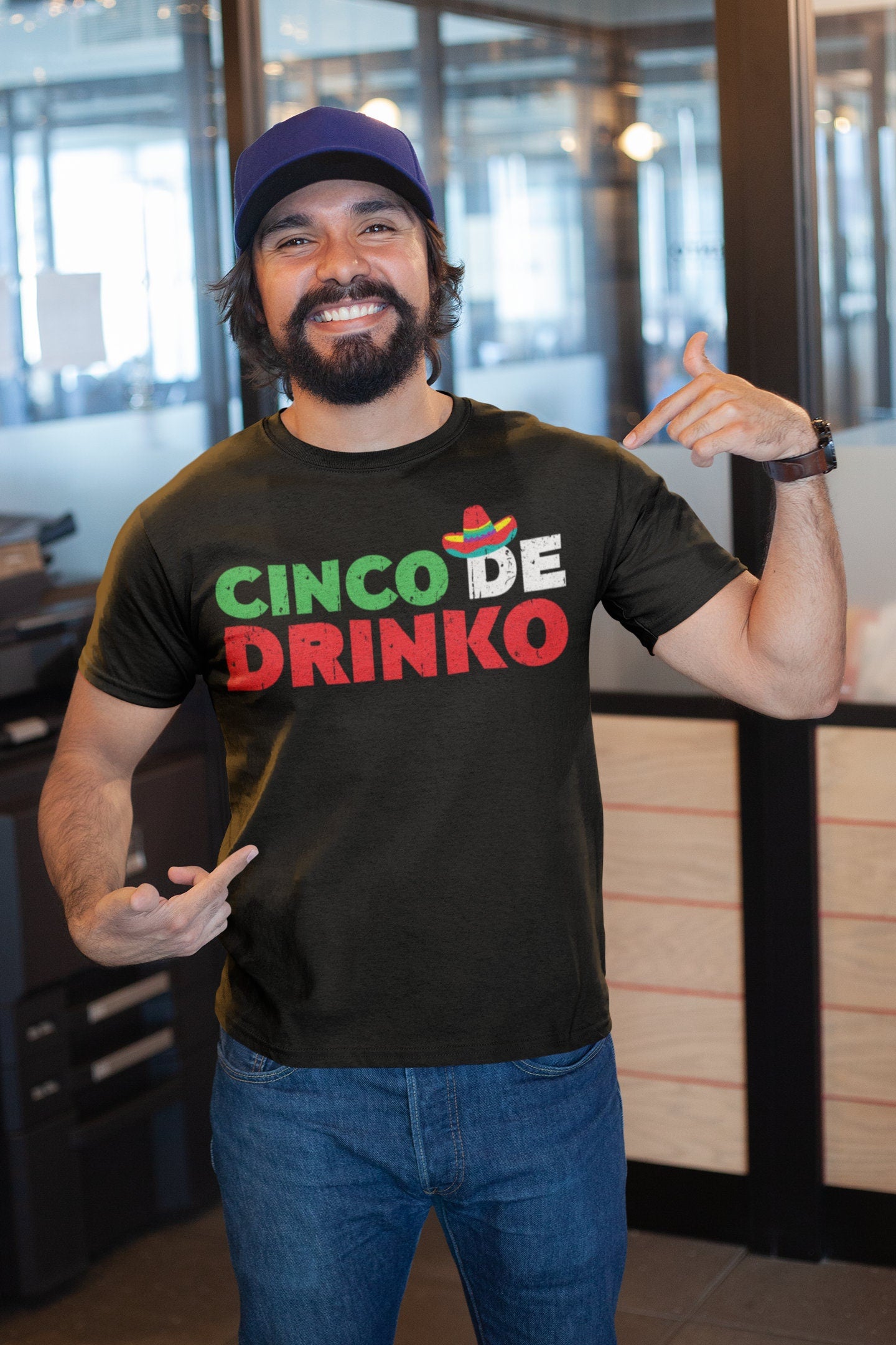 Cinco De Drinko T-Shirt - Unisex Mens Drinko De Mayo Tee Shirt - Cinco De Mayo TShirt Drinking Gift on Mexican Fiesta Party 2025