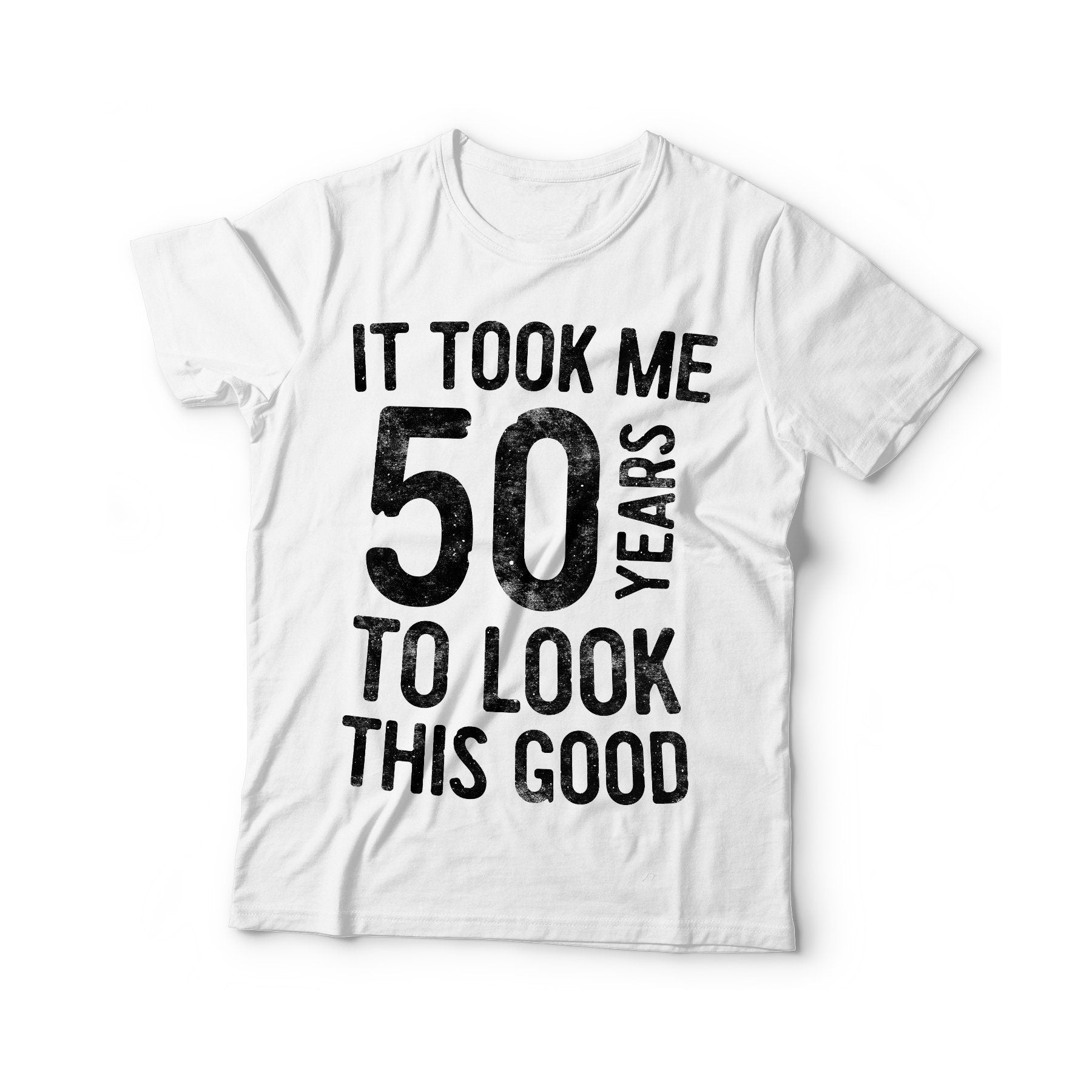 It Took Me 50 Years To Look This Good T-Shirt - Unisex Funny 50 AF Mens 50th Birthday Shirt - Born in 1975 Gift Vintage TShirt BDay