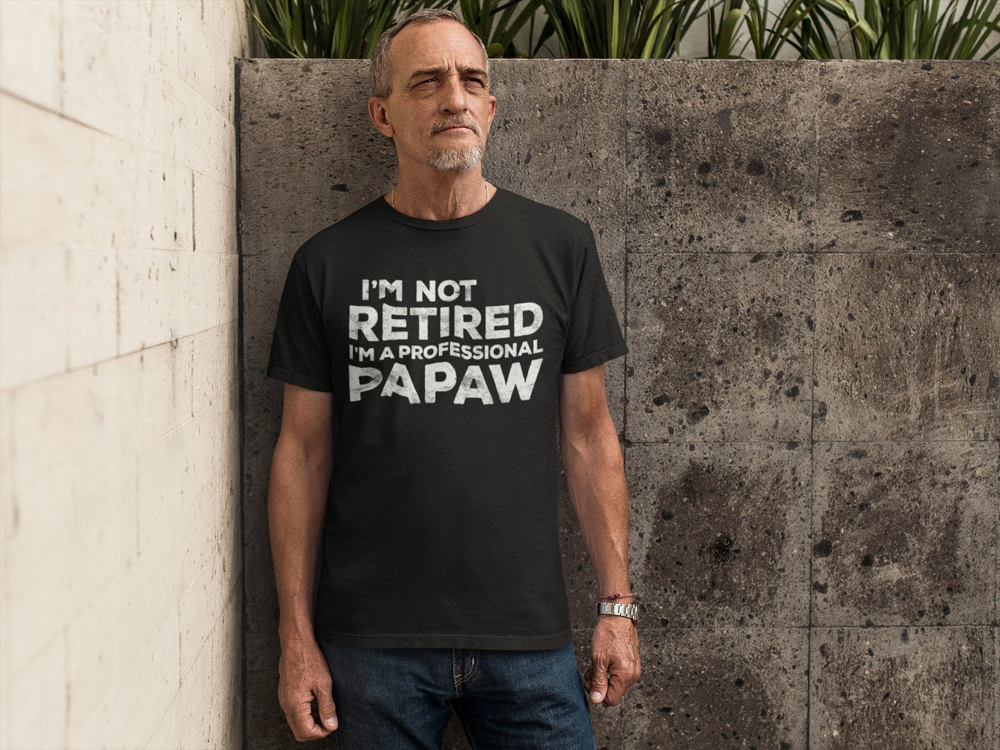 I'm Not Retired I'm A Professional Papaw T-Shirt - Unisex Funny Mens Papa Dad Shirt - Vintage TShirt for Father's Day Christmas