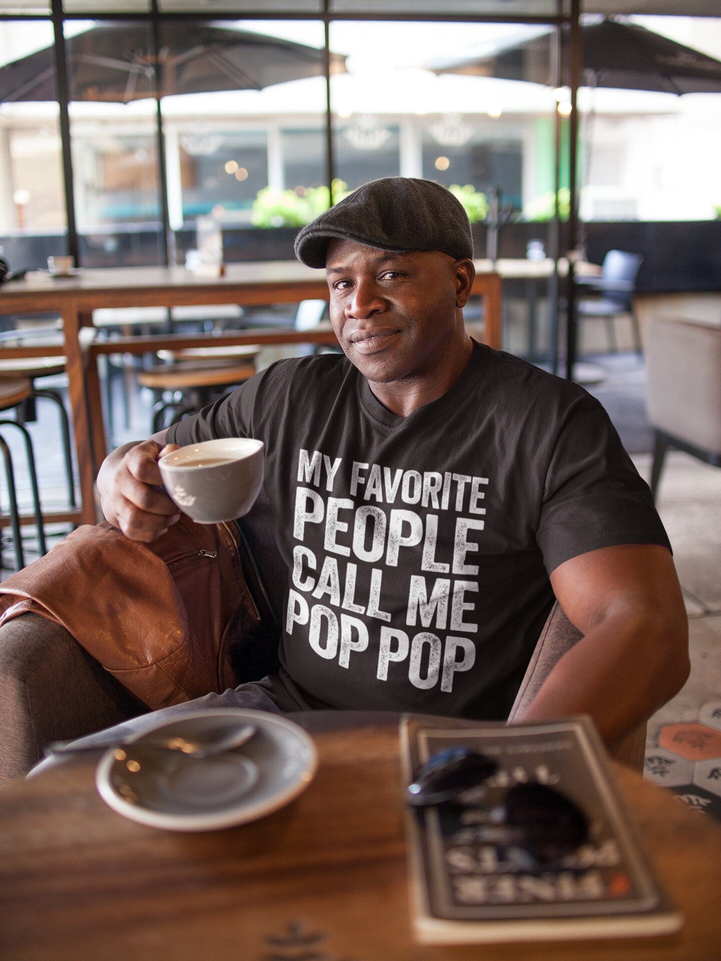 My Favorite People Call Me Pop Pop T-Shirt - Unisex Funny Mens Best Dad Shirt - Vintage Papa TShirt for Father's Day Christmas