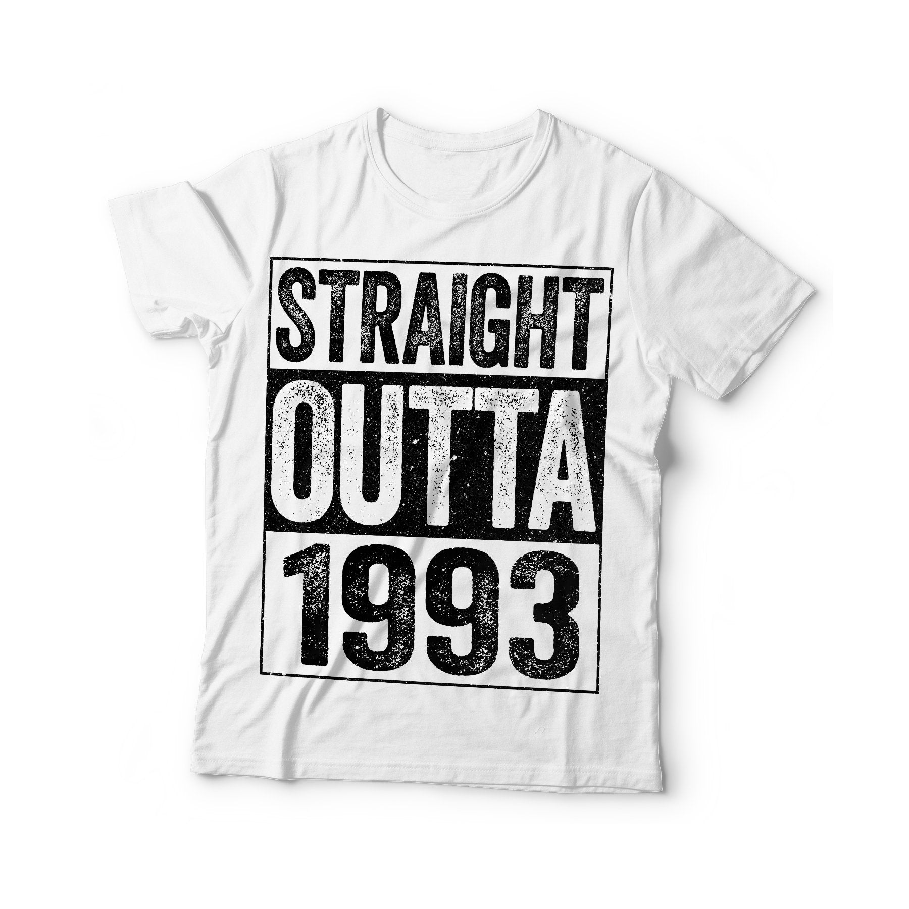 Straight Outta 1993 T-Shirt - Unisex Funny 32 AF Mens 32nd Birthday Shirt - Born in 1993 Gift Vintage TShirt for Father's Day Christmas