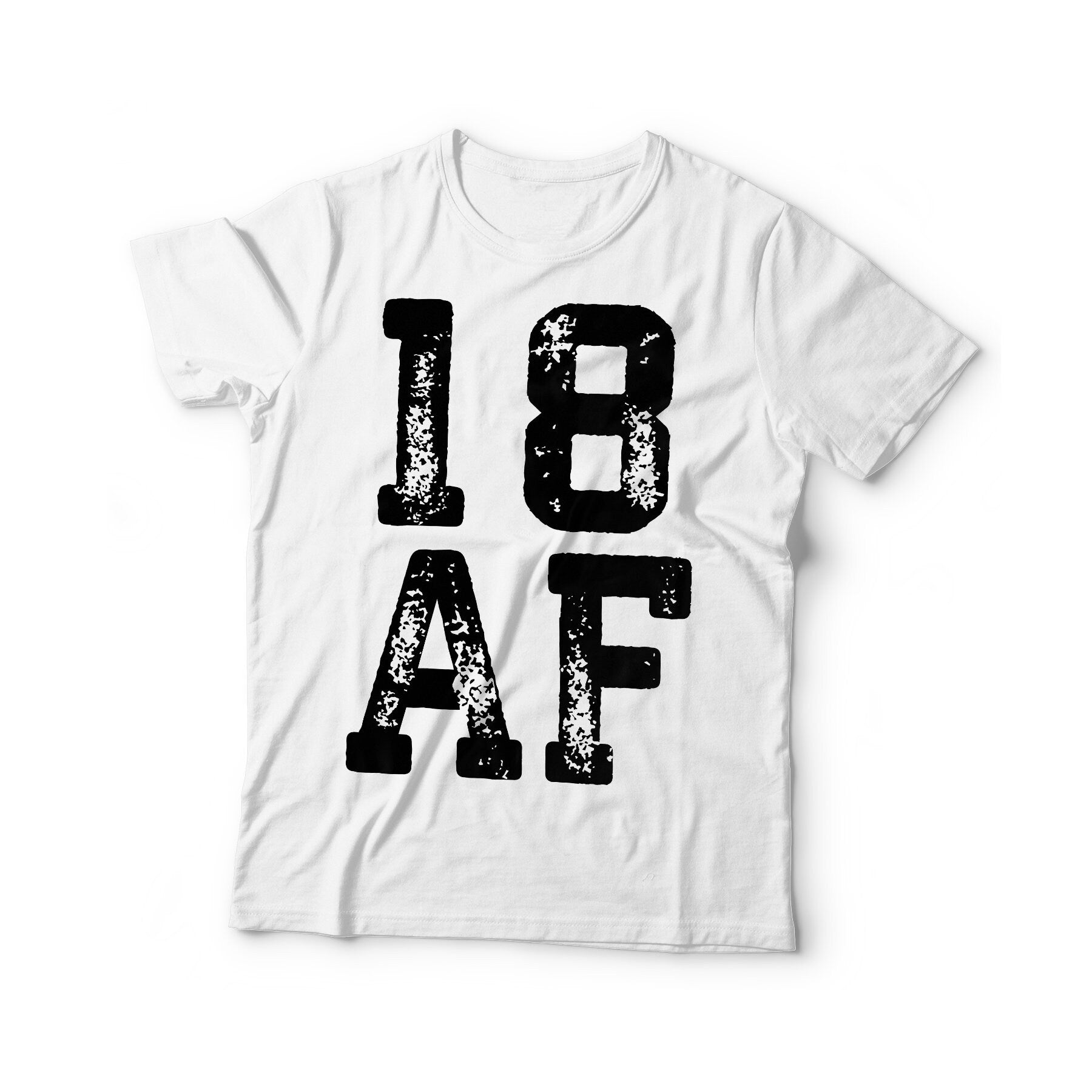 18 AF T-Shirt - Unisex Funny Adult-Ish Mens 18th Birthday Shirt - Born in 2005 Gift Vintage TShirt for Father's Day BDay Christmas