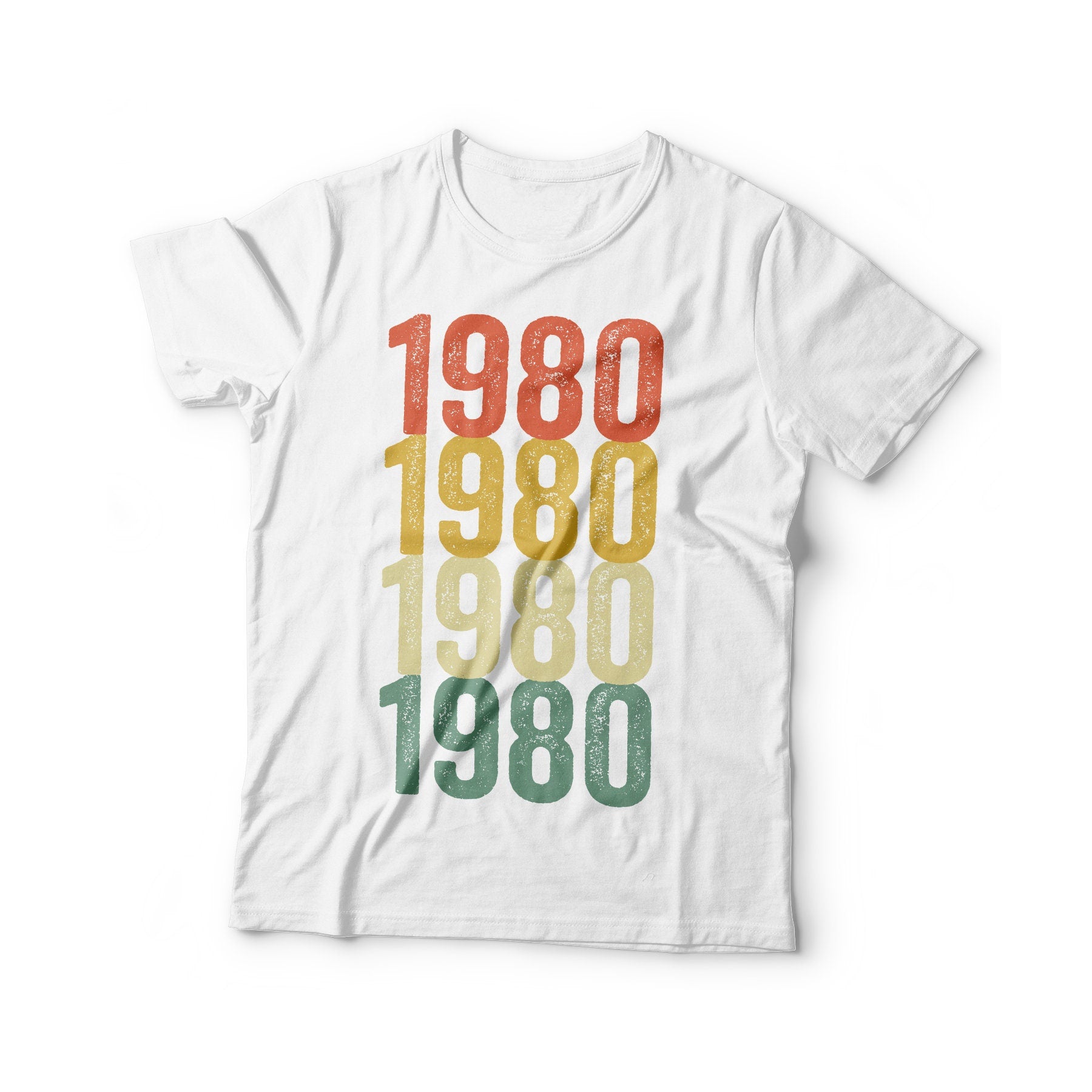 Vintage 1980 T-Shirt - Unisex Funny Retro 45 AF Mens 45th Birthday Shirt - Born in 1980 Gift Vintage TShirt for BDay Christmas