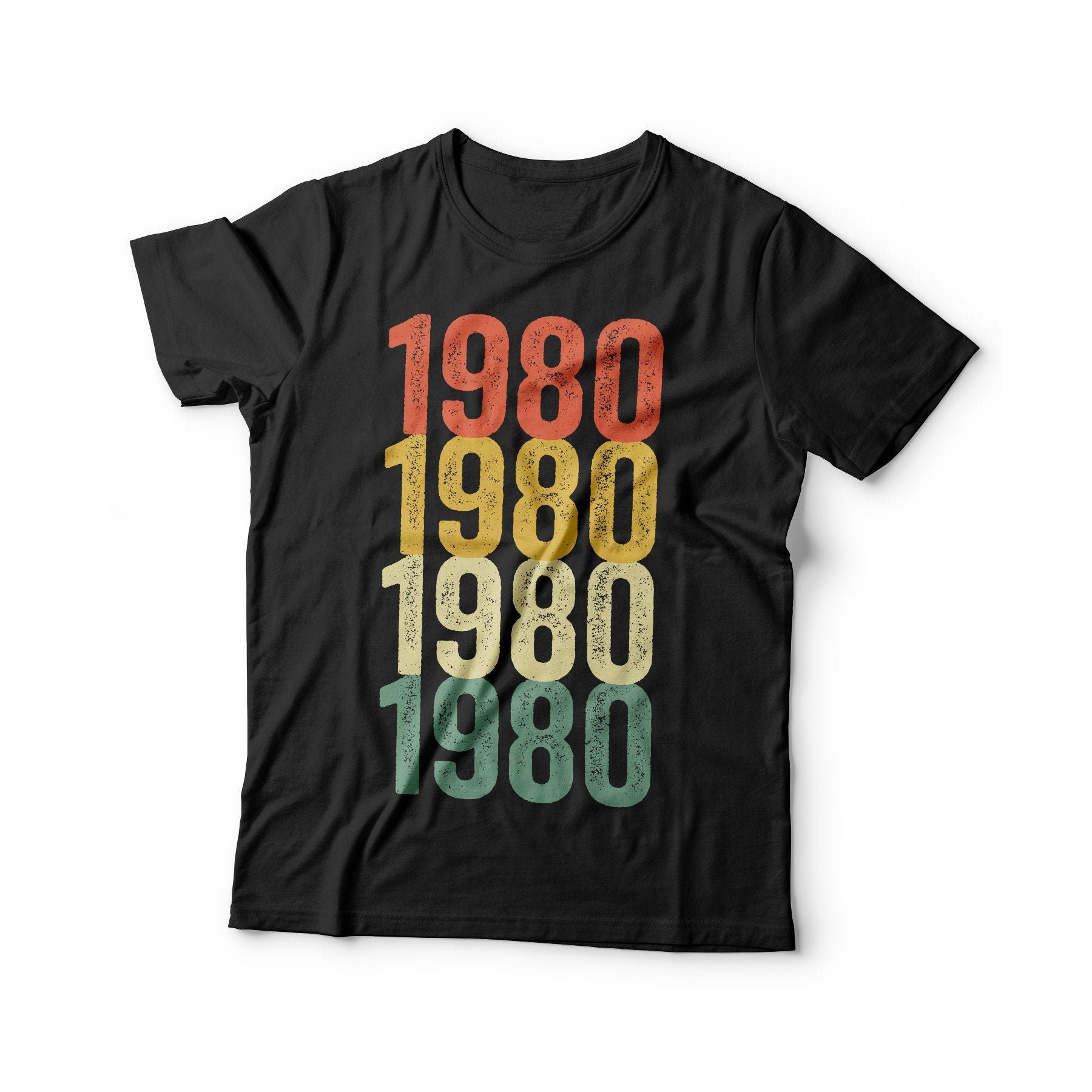 Vintage 1980 T-Shirt - Unisex Funny Retro 45 AF Mens 45th Birthday Shirt - Born in 1980 Gift Vintage TShirt for BDay Christmas