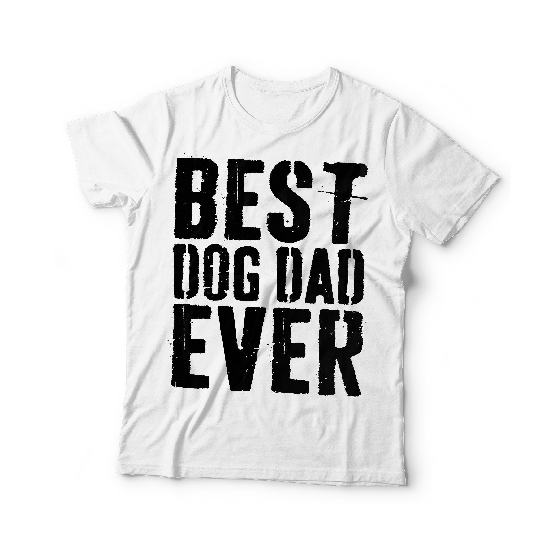 Best Dog Dad Ever T-Shirt - Unisex Funny Mens Dog Papa Shirt - Vintage Dog Lover Owner TShirt for Father's Day Christmas Birthday