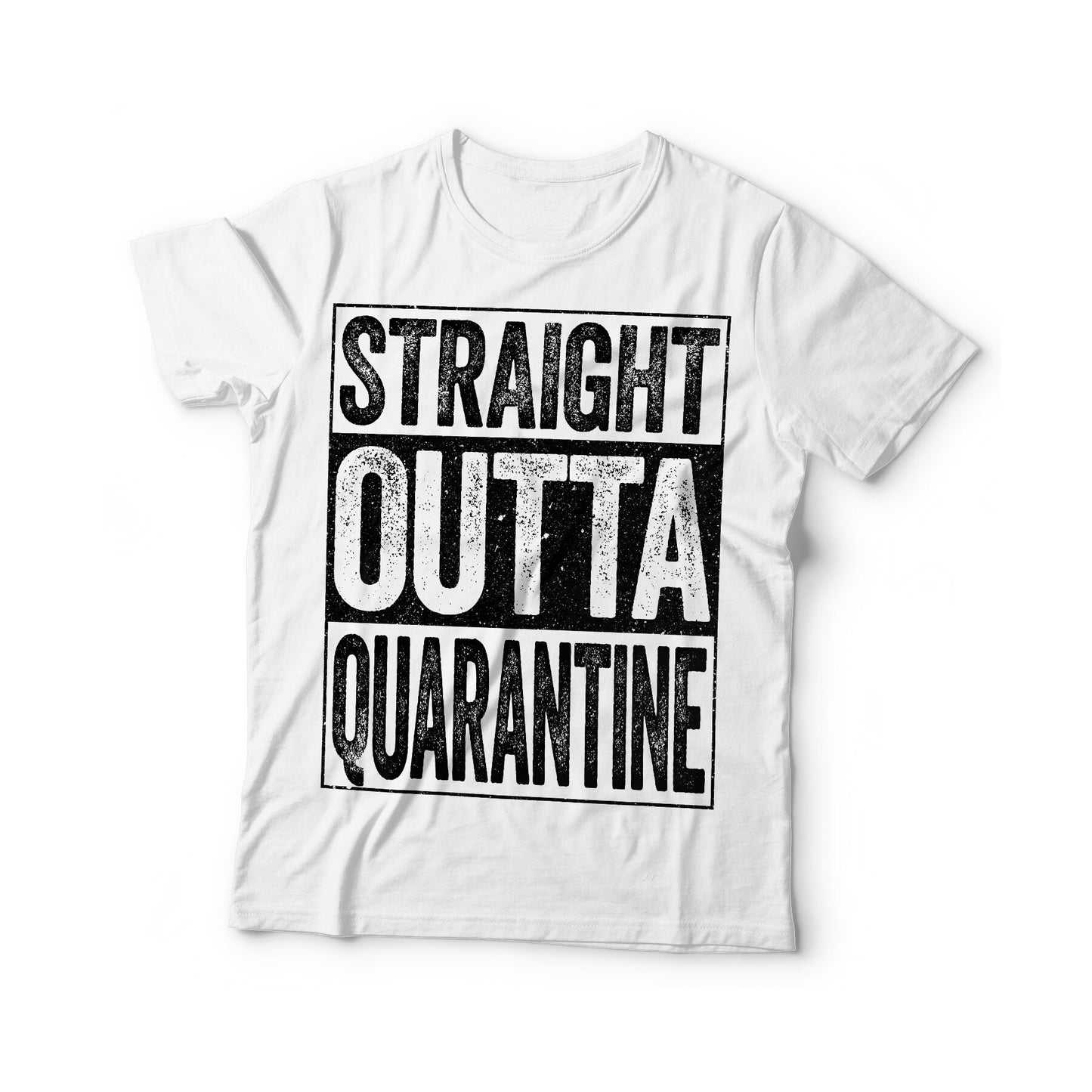 Straight Outta Quarantine T-Shirt - Funny Mens Introvert Shirt - Vintage Social Distancing Gift TShirt for Isolation 2025