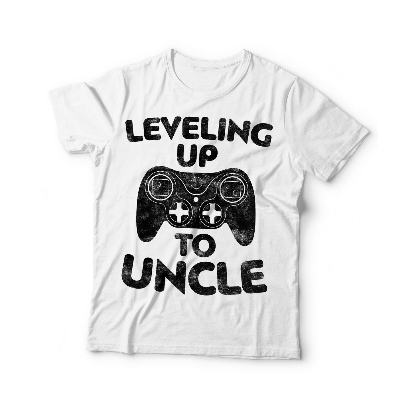 Leveling Up To Uncle T-Shirt - Unisex Funny Mens Uncle Level Unlocked Gamer Shirt - Retro Gaming Gift TShirt for Father's Day Birthday