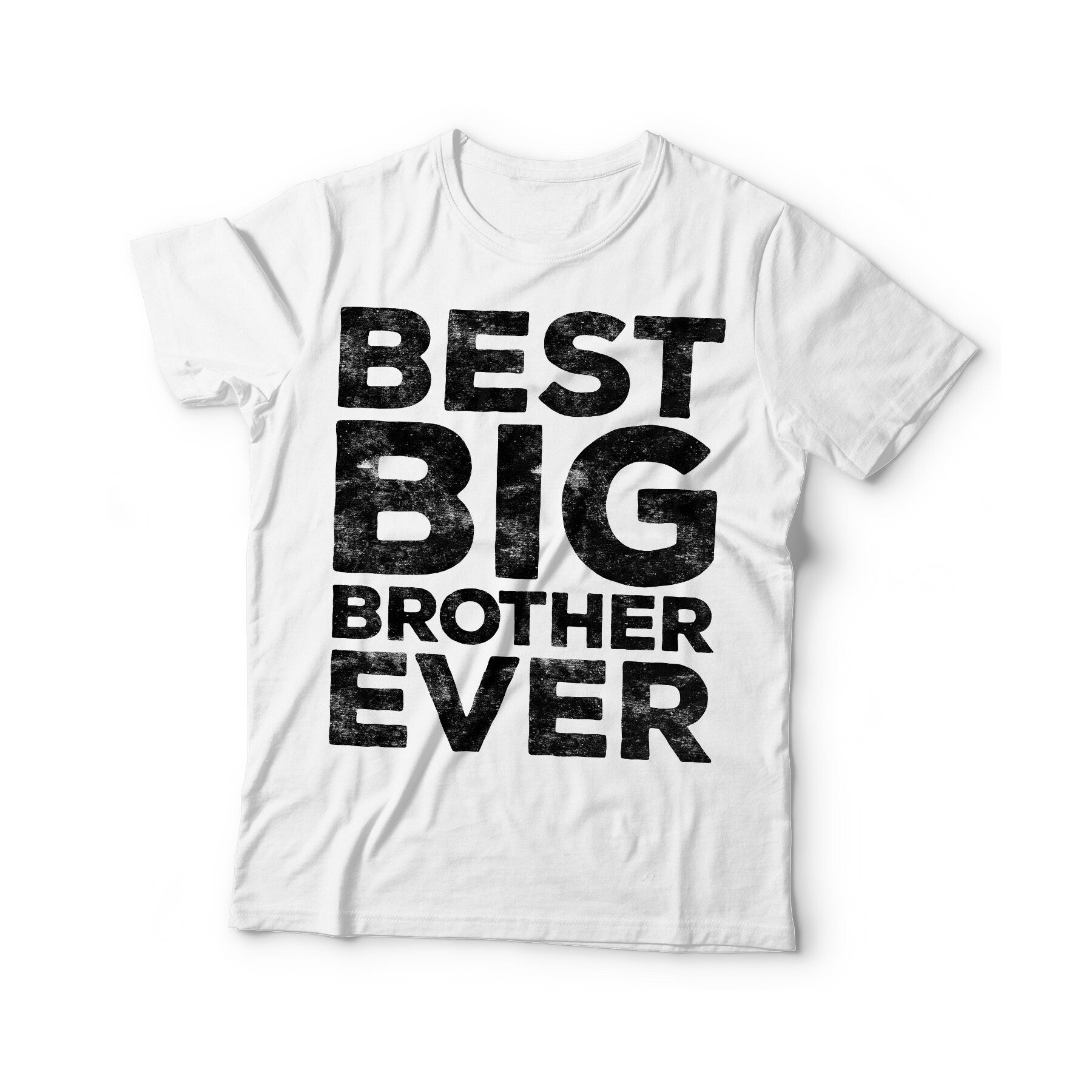 Best Big Brother Ever T-Shirt - Unisex Funny Mens Best Bubba Ever Shirt - Vintage Best Bro TShirt for Father's Day Christmas Birthday