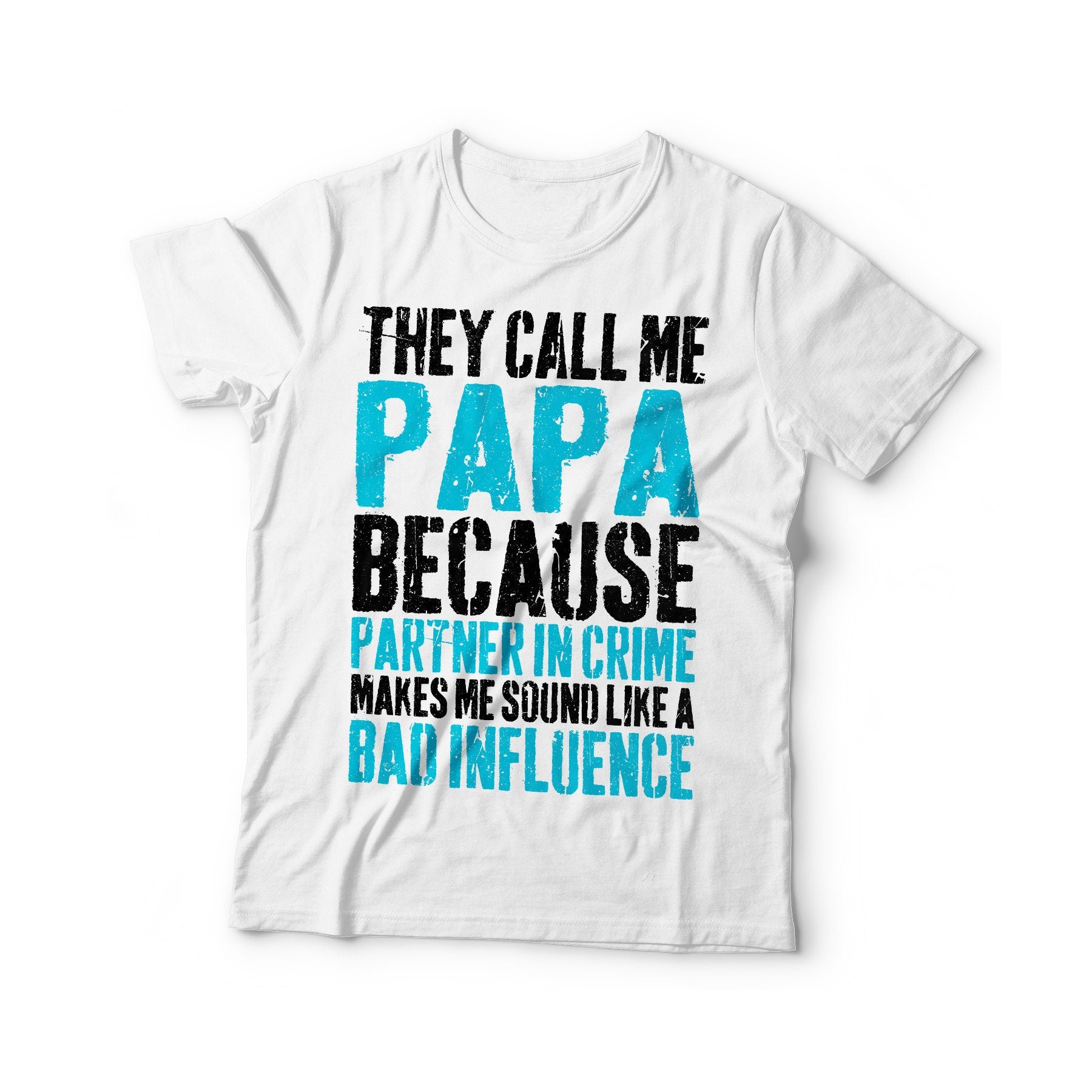 They Call Me Papa Because Partner In Crime T-Shirt - Unisex Funny Mens Best Grandpa Shirt - Vintage Dad TShirt for Birthday Father's Day