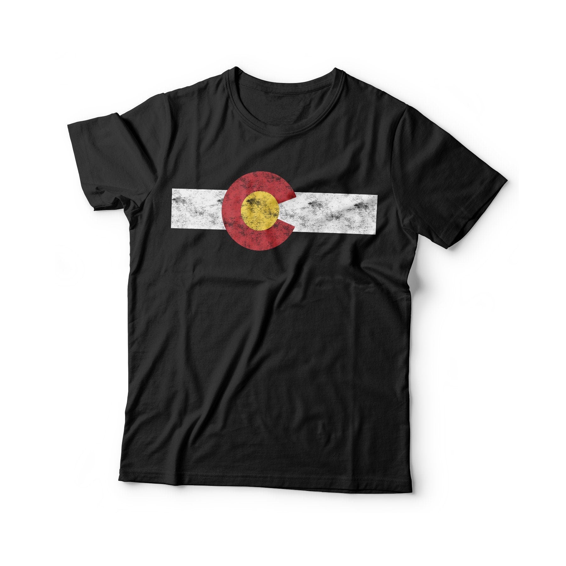 Colorado State Flag T-Shirt - Unisex Mens Funny USA Colorado State Shirt - Vintage Patriotic TShirt Gift for Birthday Christmas Colorado Day