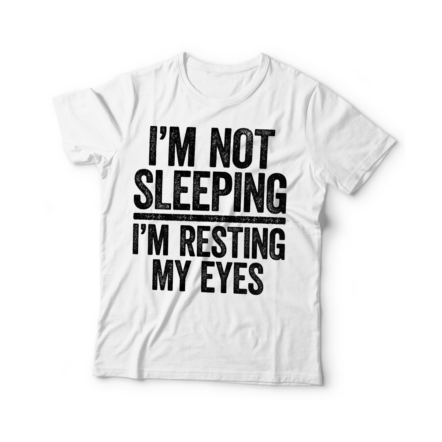 I'm Not Sleeping I'm Resting My Eyes T-Shirt - Funny Mens Rad Dad Shirt - Vintage Daddy TShirt for Father's Day Christmas