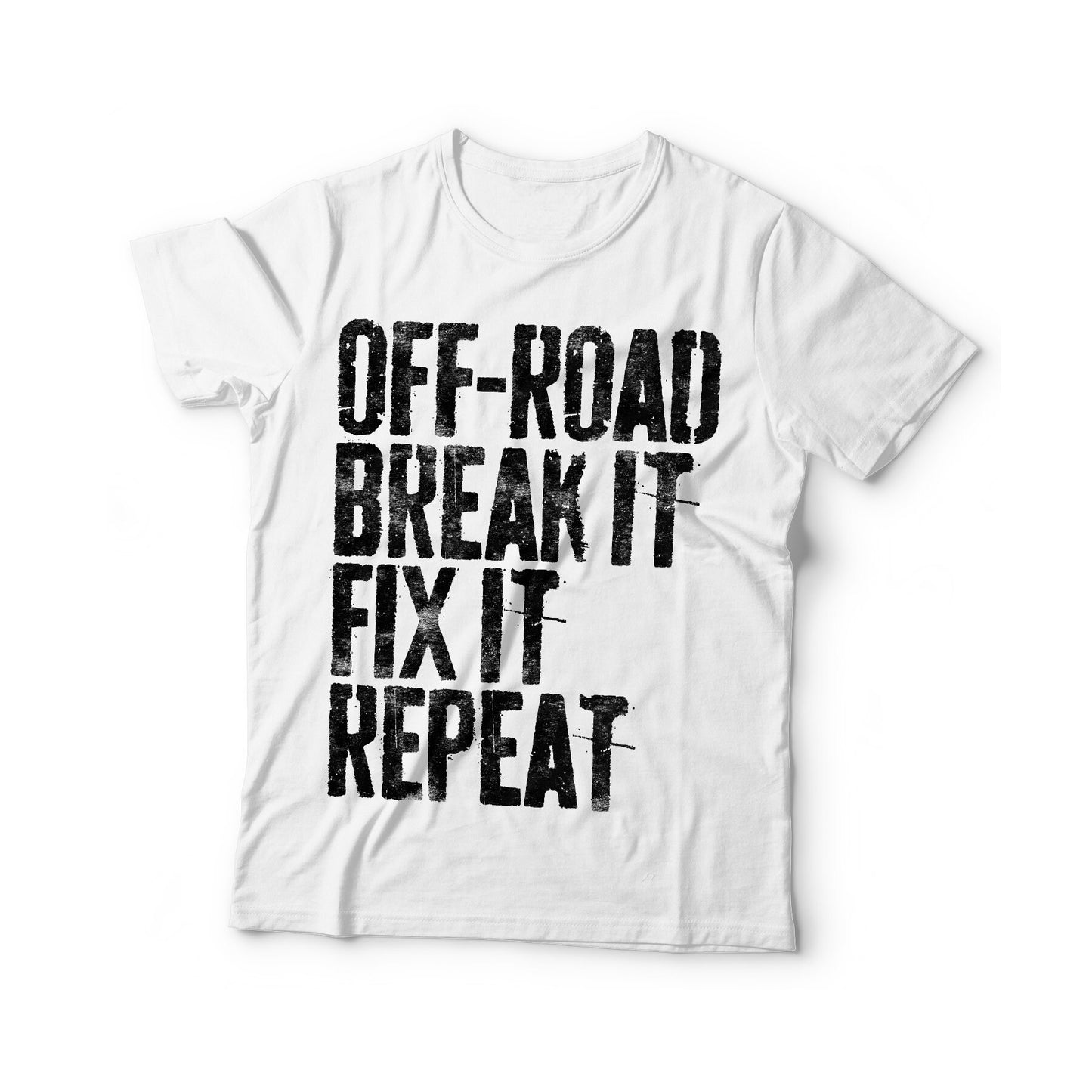 Off-Road Break It Fix It Repeat T-Shirt - Funny Mens Engineer Mechanic Shirt - Vintage Handyman Repairman Gift TShirt for Birthday