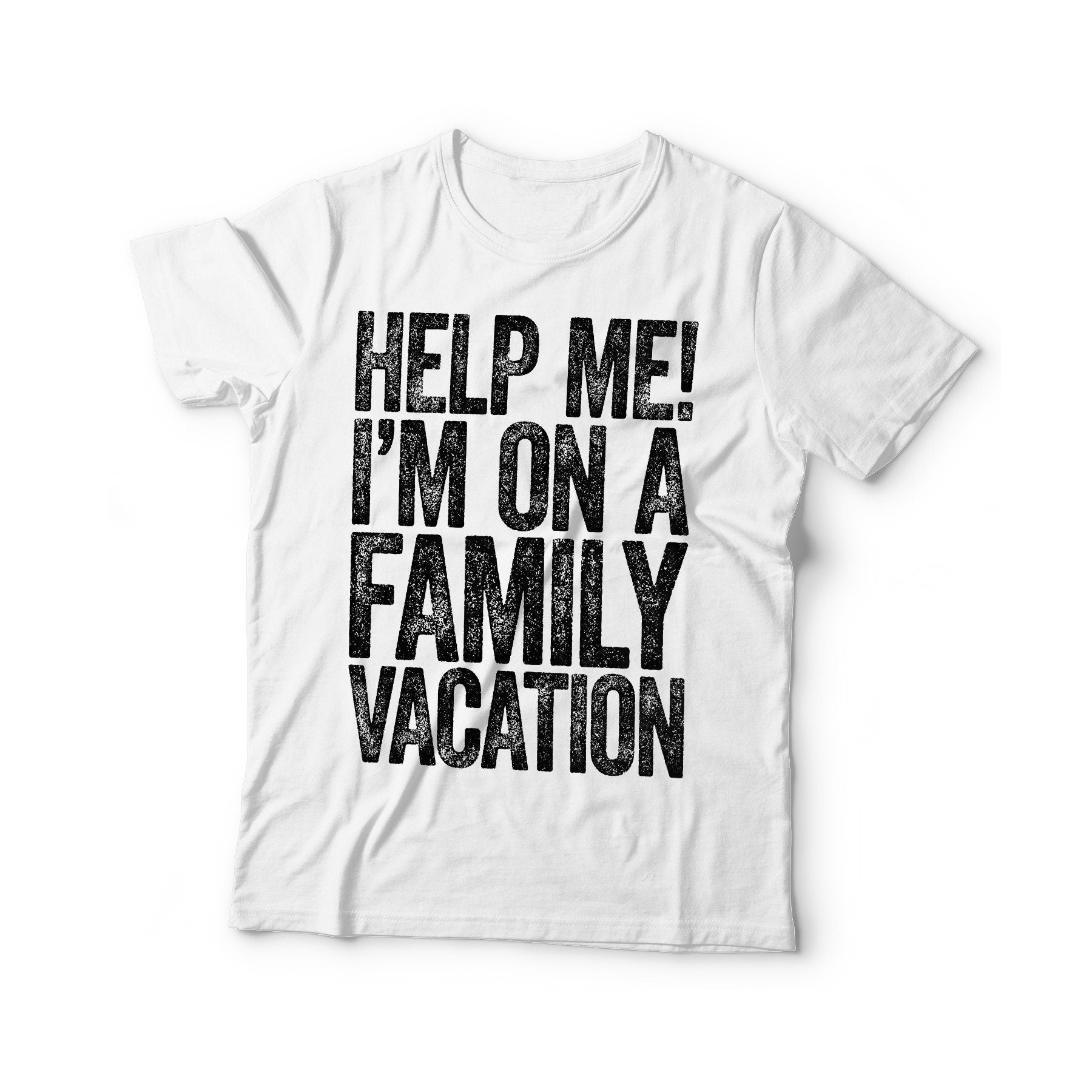 Help Me I'm On A Family Vacation T-Shirt - Unisex Funny Cruise Drinking Shirt - Family Trip TShirt Gift for Father's Day Christmas Birthday