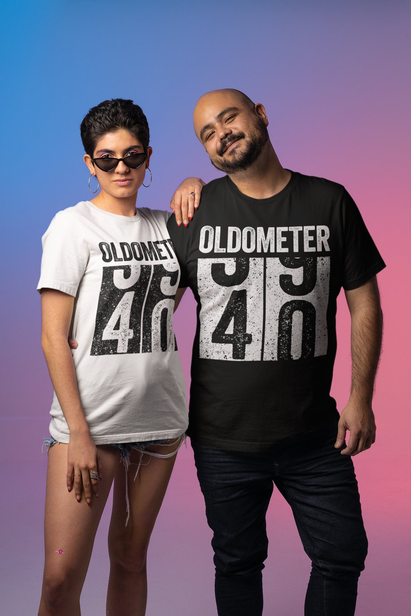 Oldometer 40 T-Shirt - Unisex Funny 40 AF Mens 40th Birthday Shirt - Born in 1985 Gift Vintage TShirt