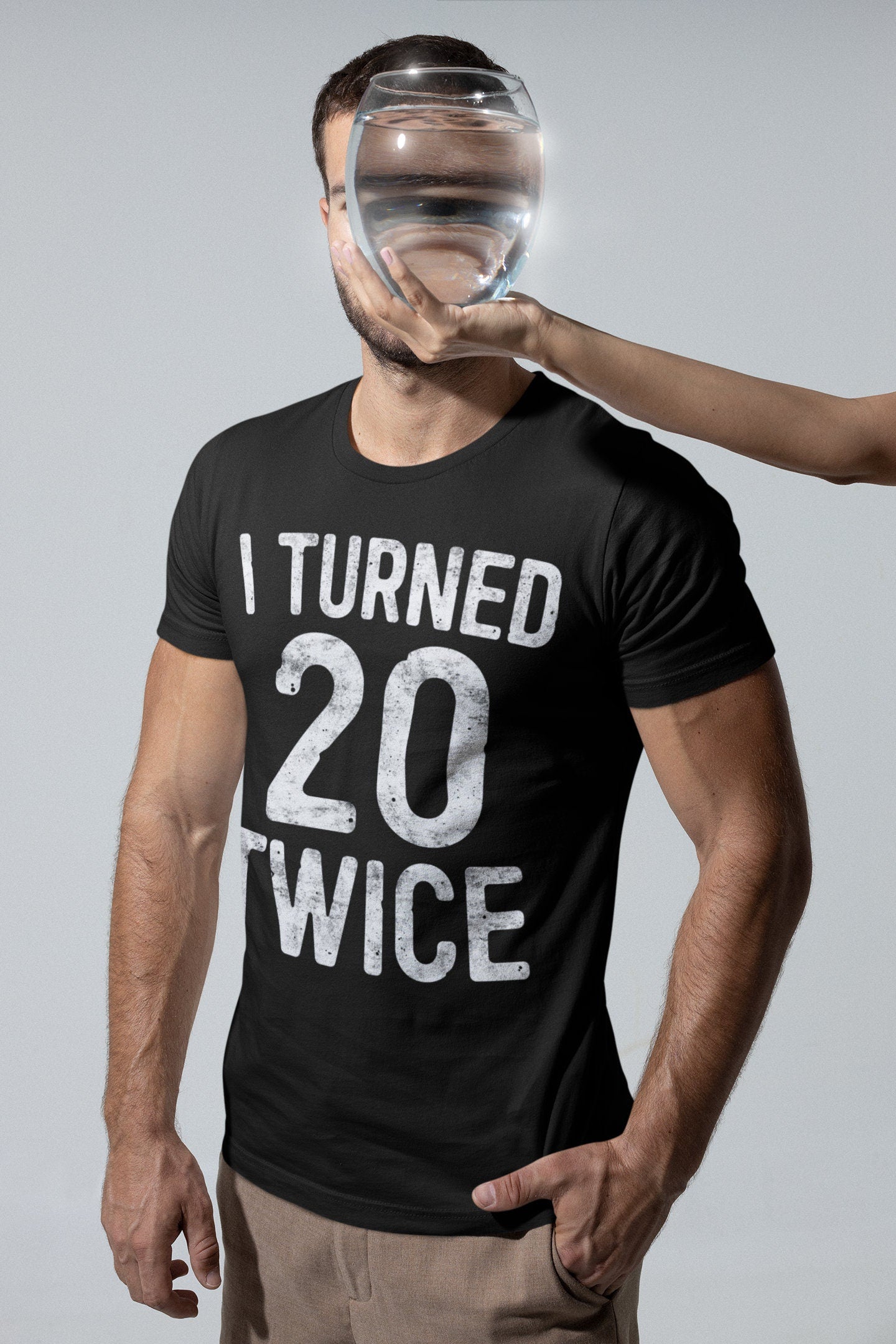 I Turned 20 Twice T-Shirt - Unisex Funny 40 AF Mens 40th Birthday Shirt - Born in 1985 Gift Vintage TShirt BDay Party