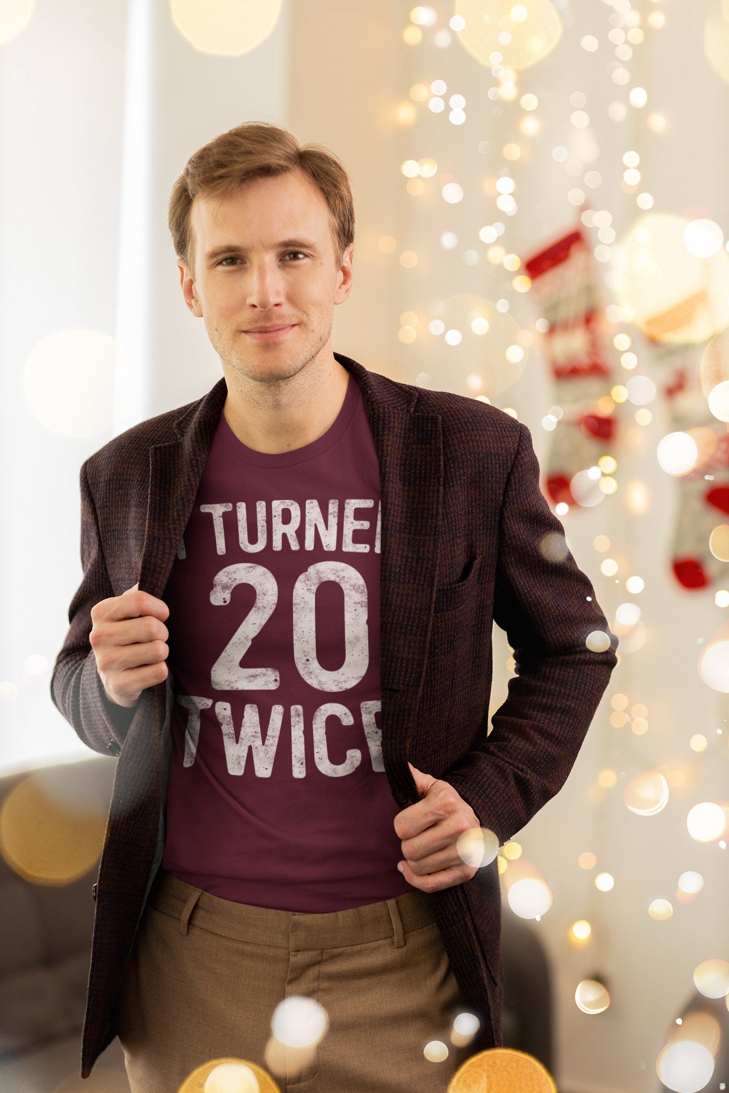 I Turned 20 Twice T-Shirt - Unisex Funny 40 AF Mens 40th Birthday Shirt - Born in 1985 Gift Vintage TShirt BDay Party