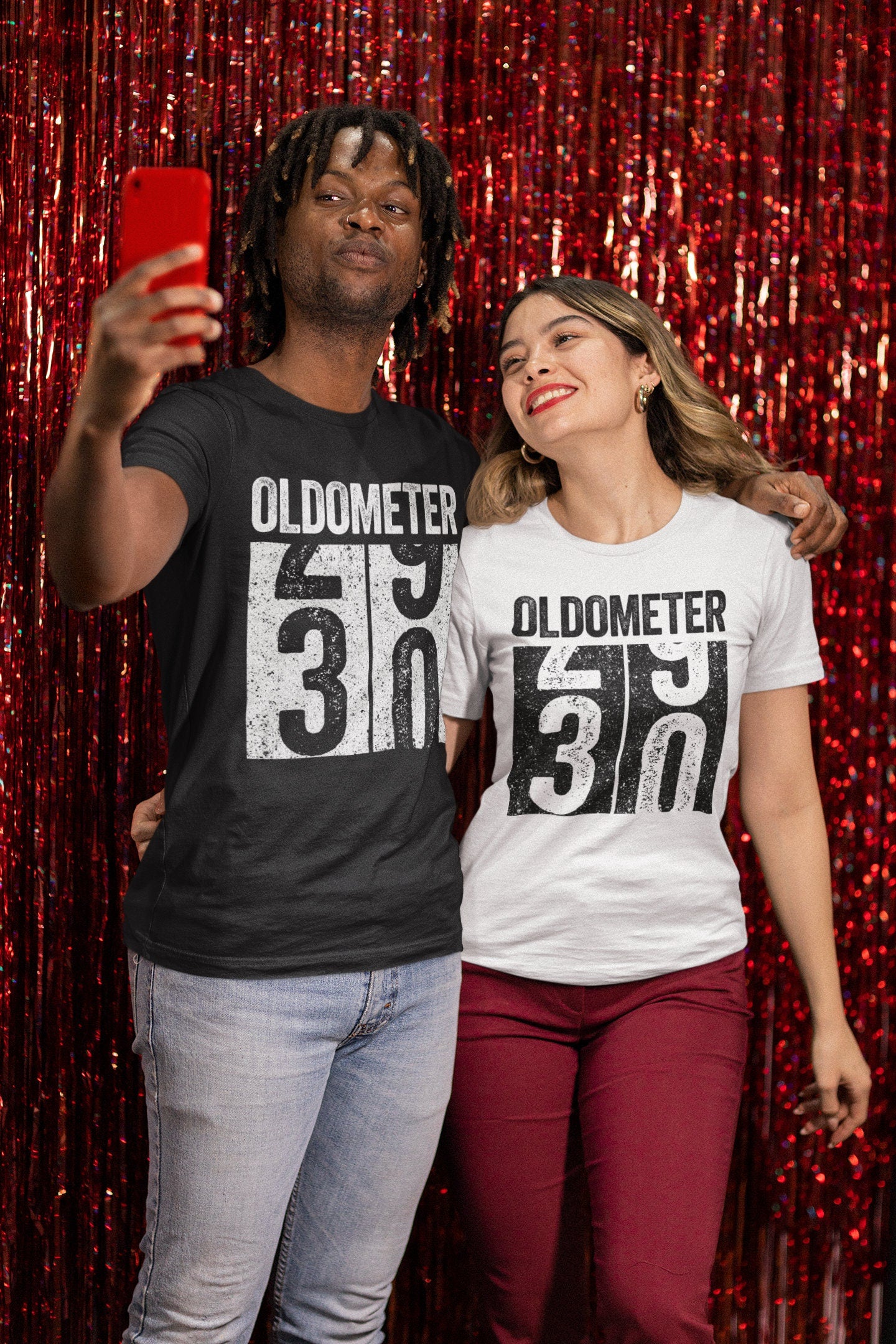 Oldometer 30 T-Shirt - Unisex Funny 30 AF Mens 30th Birthday Shirt - Born in 1995 Gift Vintage TShirt