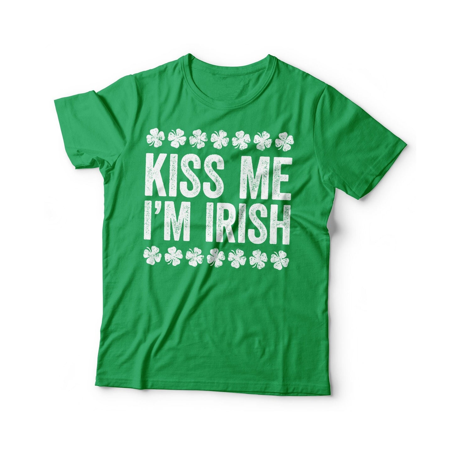 Kiss Me I'm Irish T-Shirt - Unisex Funny Drinking Squad Shirt - Matching Vintage Shenanigator TShirt Gift for St Patrick's Day 2025