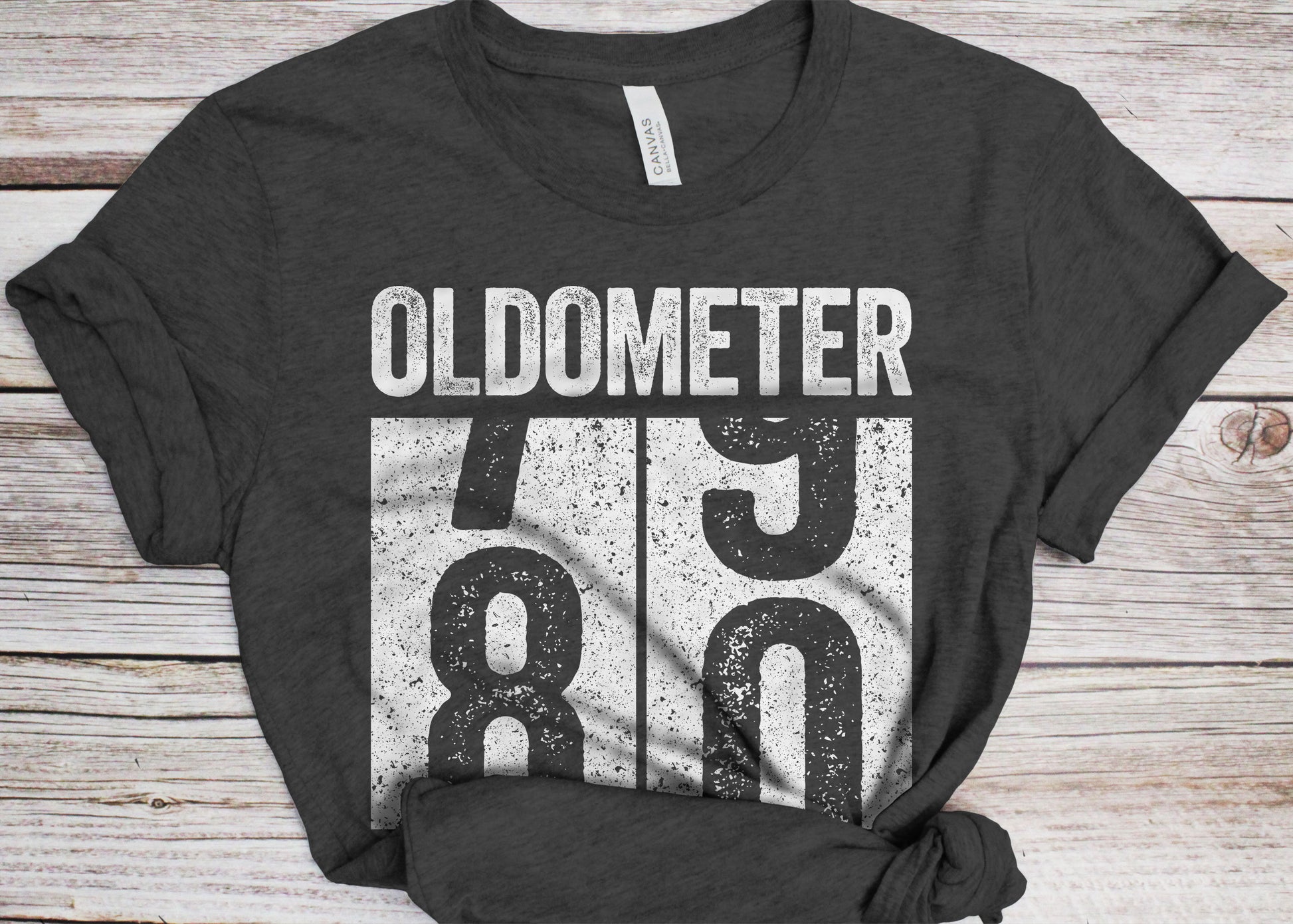 Oldometer 80 T-Shirt - Unisex Funny 80 AF Mens 80th Birthday Shirt - Born in 1945 Gift Vintage BDay TShirt