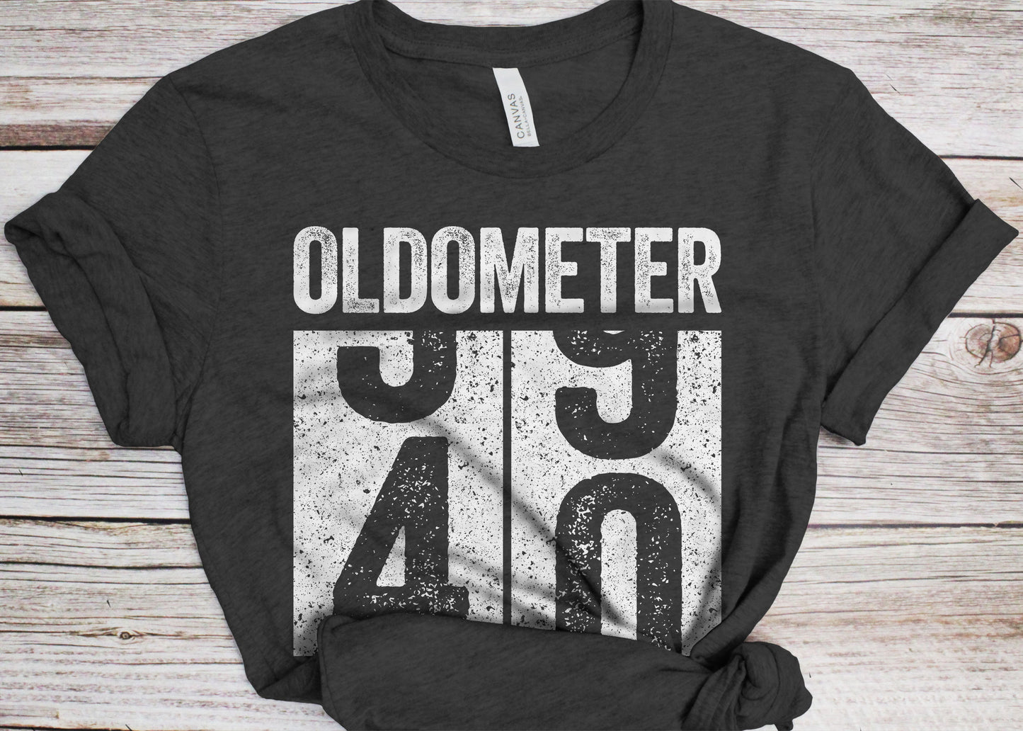 Oldometer 40 T-Shirt - Unisex Funny 40 AF Mens 40th Birthday Shirt - Born in 1985 Gift Vintage TShirt