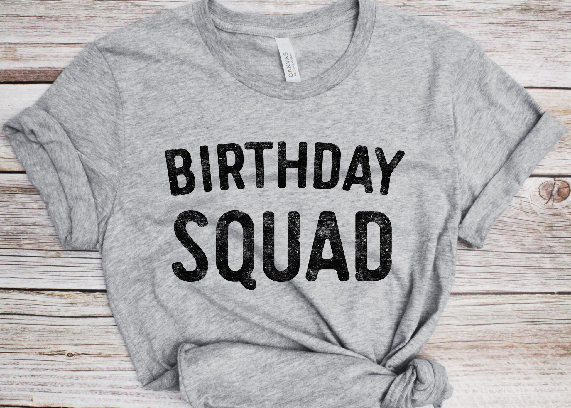 Birthday Squad T-Shirt - Unisex Mens Funny Group 21st 30th 40th 50th Birthday Party Shirt - BDay Team Vintage Gift TShirt for BDay Christmas