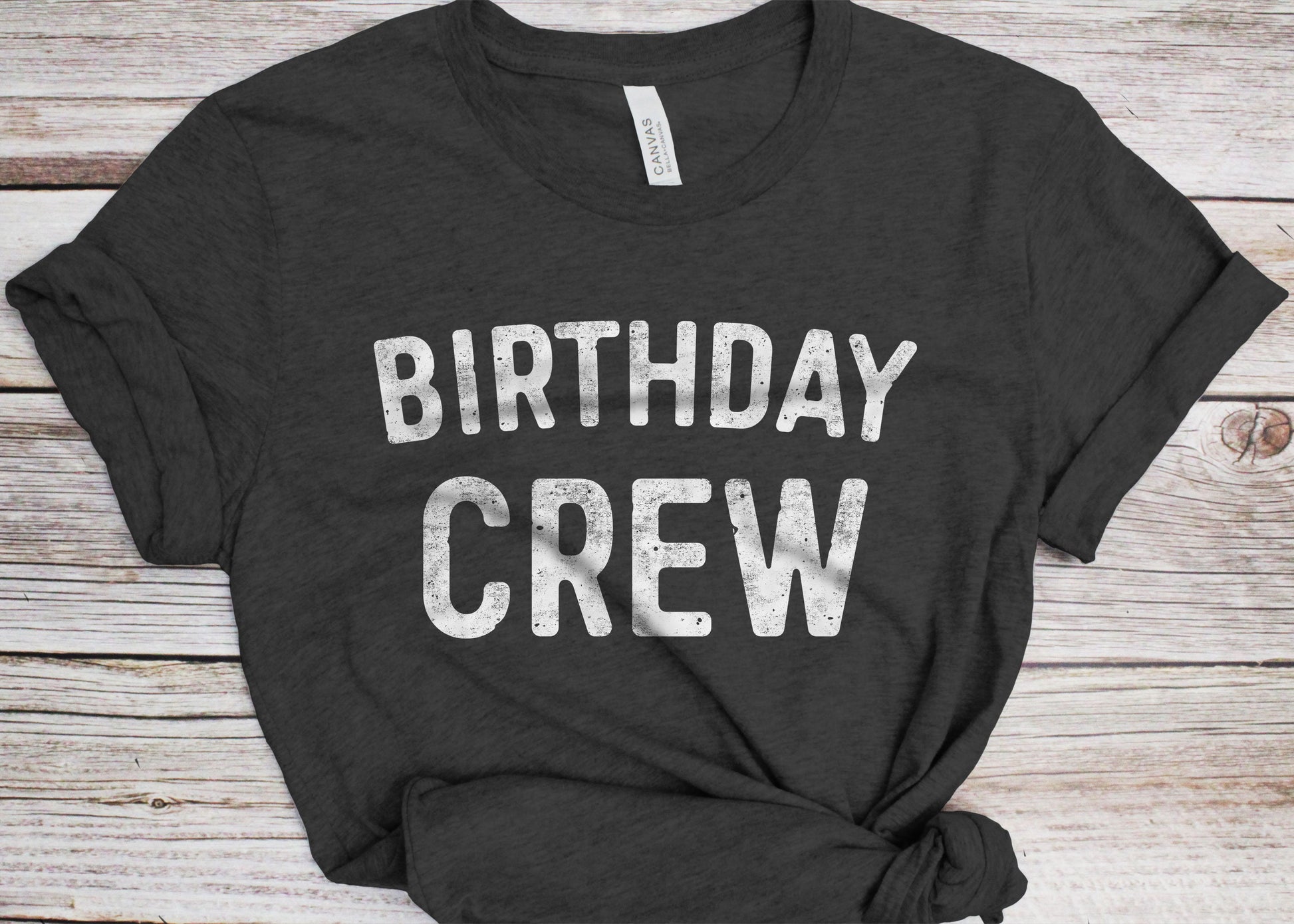 Birthday Crew T-Shirt - Unisex Mens Funny Group 21st 30th 40th 50th Birthday Party Shirt - BDay Team Vintage Gift TShirt for BDay Christmas