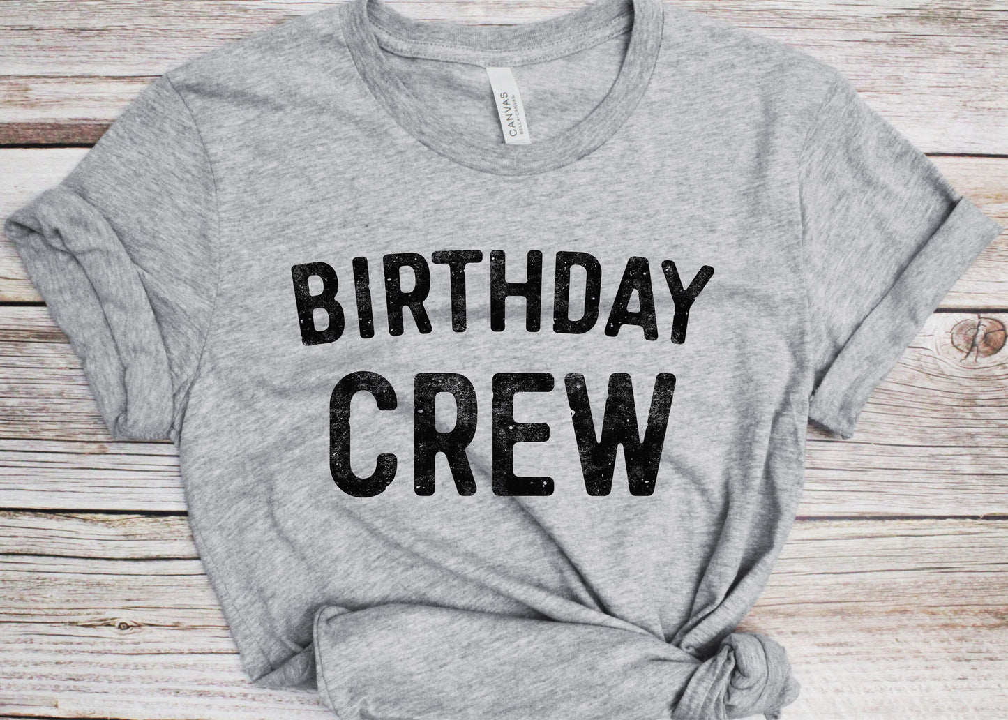 Birthday Crew T-Shirt - Unisex Mens Funny Group 21st 30th 40th 50th Birthday Party Shirt - BDay Team Vintage Gift TShirt for BDay Christmas