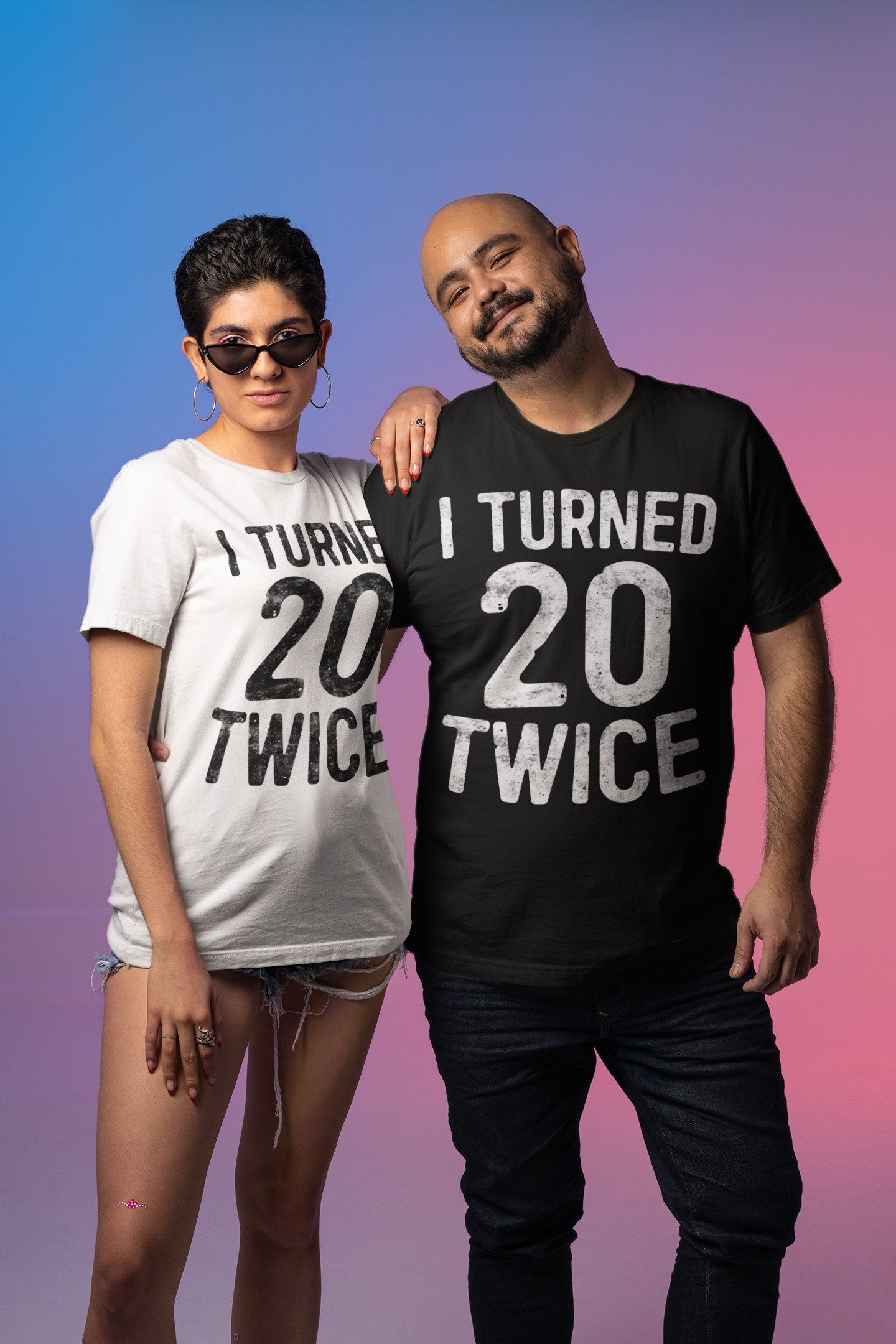 I Turned 20 Twice T-Shirt - Unisex Funny 40 AF Mens 40th Birthday Shirt - Born in 1985 Gift Vintage TShirt BDay Party