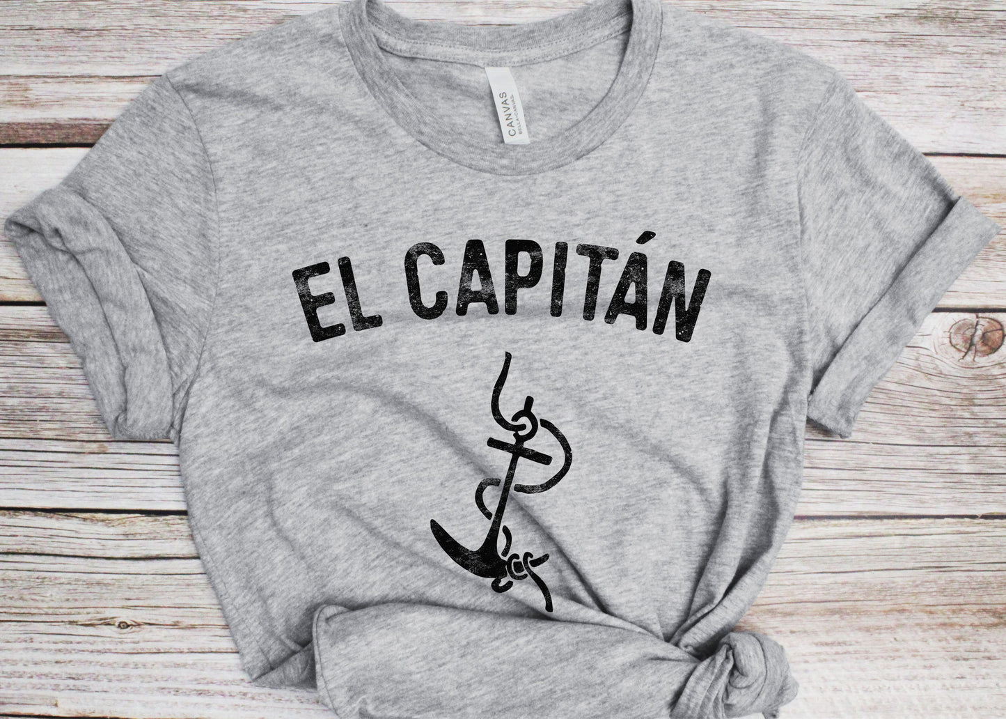 El Capitan T-Shirt - Unisex Funny Mens Boat Captain Sailing Boating Shirt - Vintage Sailor Boater TShirt for Fathers Day Christmas Birthday