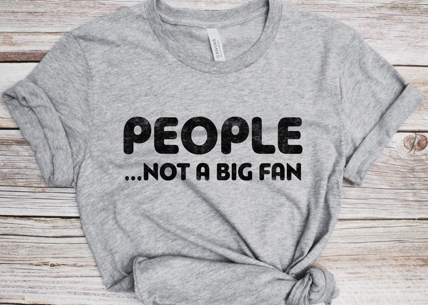 People Not A Big Fan T-Shirt - Funny Mens Social Distancing Introvert Shirt - Vintage Quarantine Gift TShirt for Isolation 2025