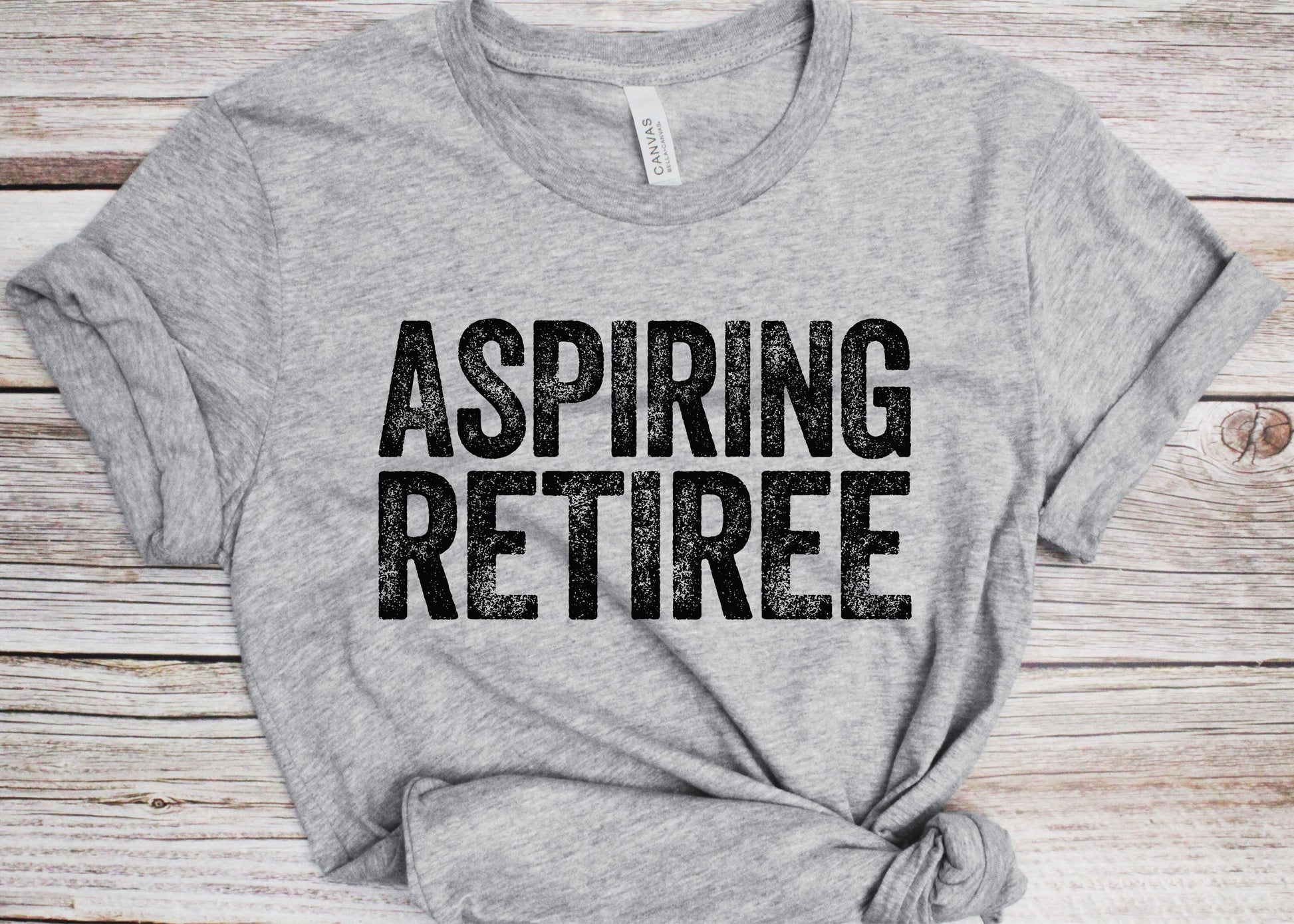 Aspiring Retiree T-Shirt - Unisex Mens Funny 50th 60th 70th 80th Birthday Shirt - Senior Man Retirement Gift TShirt for Birthday Christmas