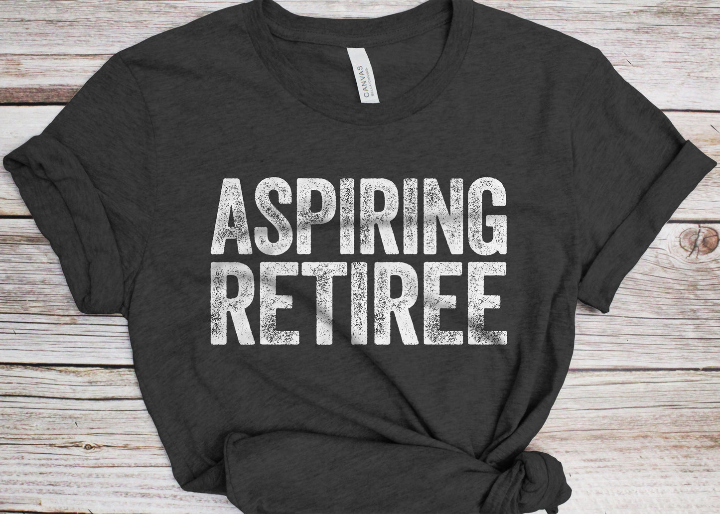 Aspiring Retiree T-Shirt - Unisex Mens Funny 50th 60th 70th 80th Birthday Shirt - Senior Man Retirement Gift TShirt for Birthday Christmas