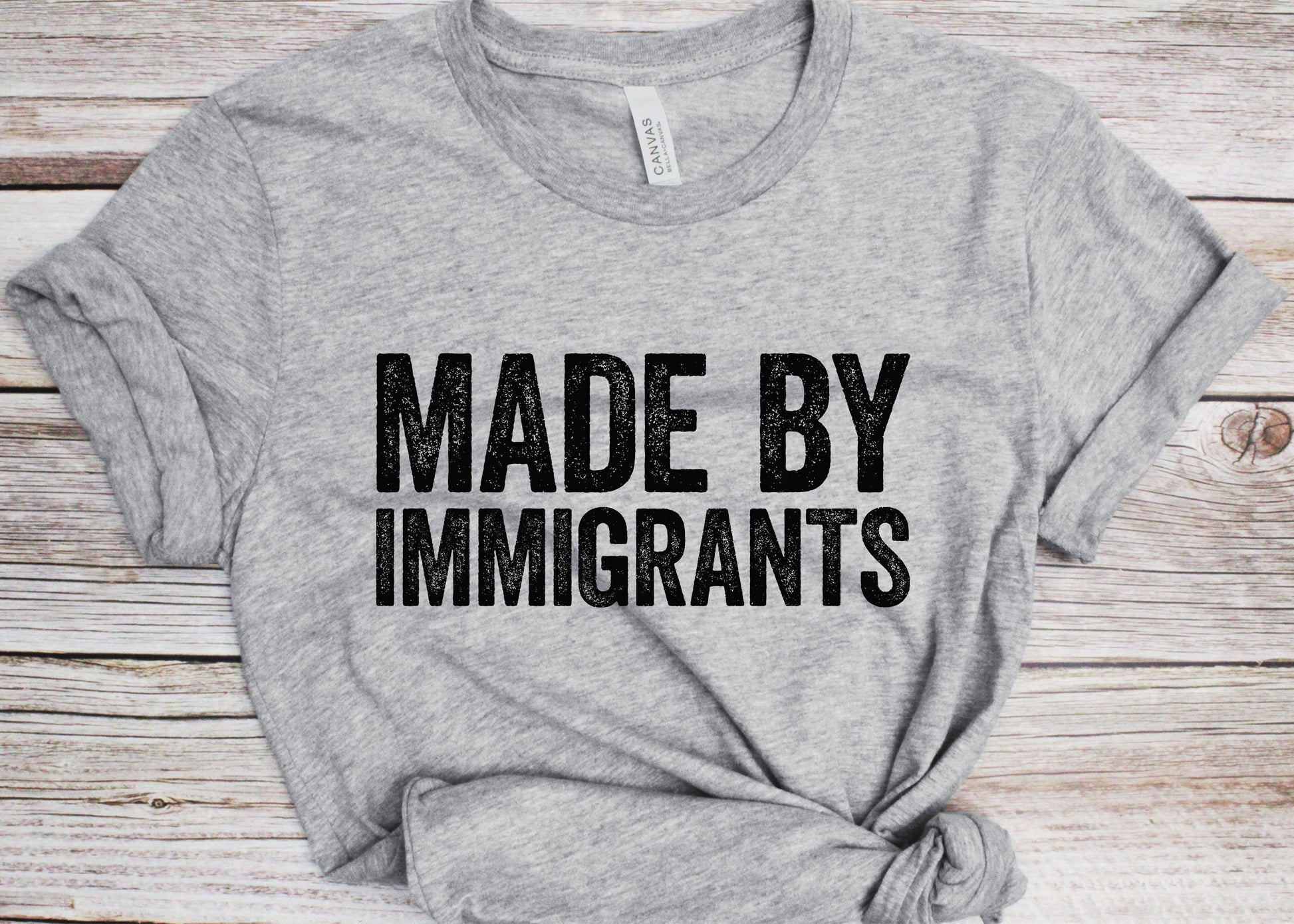 Made By Immigrants T-Shirt - Unisex Funny Men Women Immigration Shirt - Anti Racism Activist Protest TShirt for Birthday Christmas