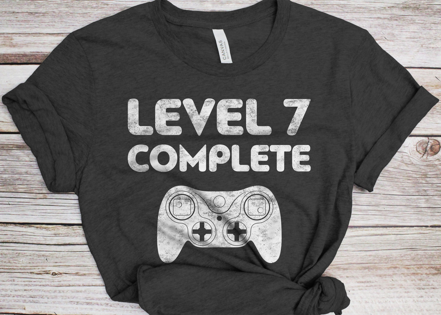 Level 7 Complete T-Shirt - Funny Mens 7th Wedding Anniversary Shirt - Vintage Married Since 2016 Gift TShirt for Father's Day Christmas