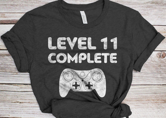 Level 11 Complete T-Shirt - Funny Mens 11th Wedding Anniversary Shirt - Vintage Married Since 2012 Gift TShirt for Father's Day Christmas